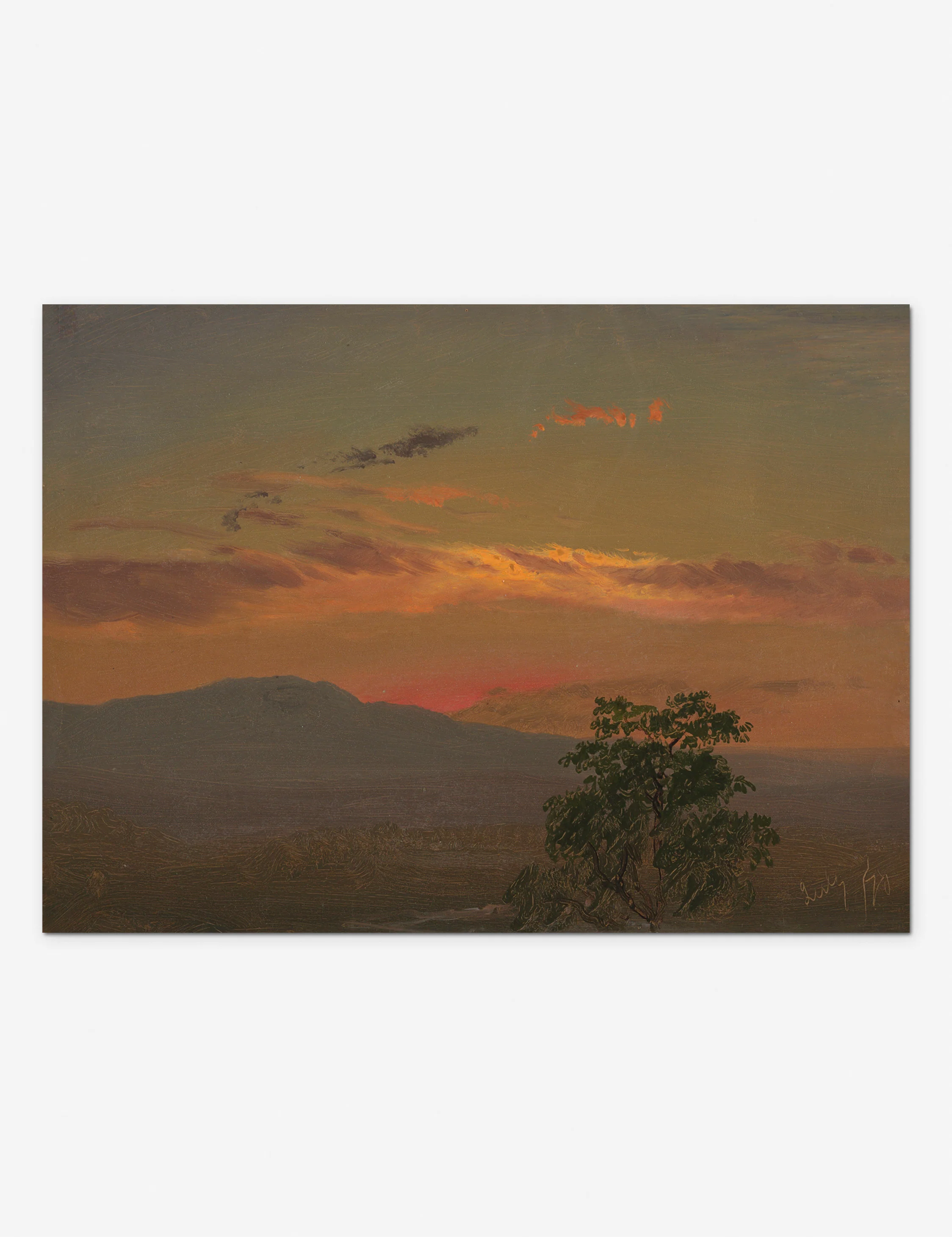 Landscape at Sunset, Hudson NY Print - Image 2