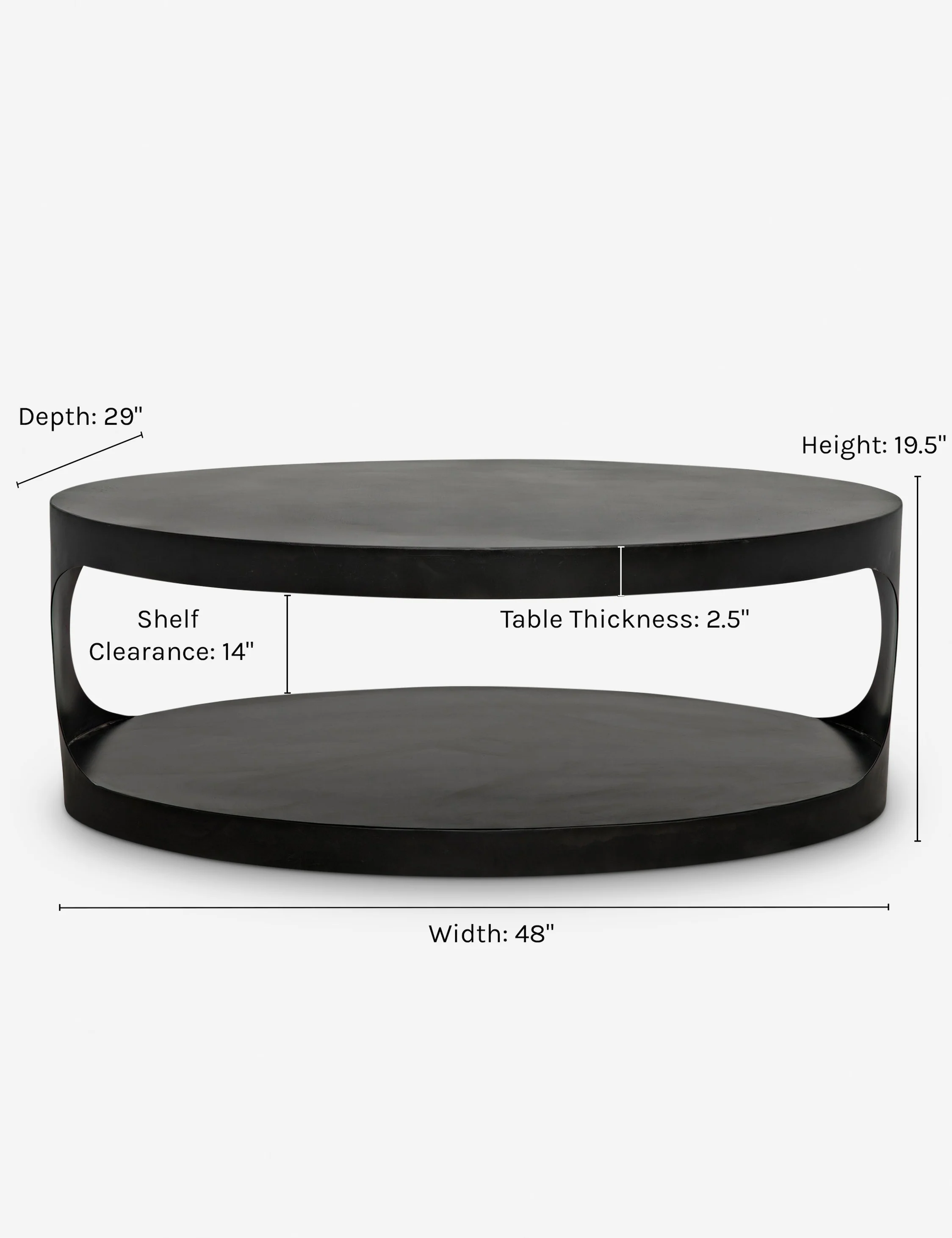 Leigha Oval Coffee Table - Image 8