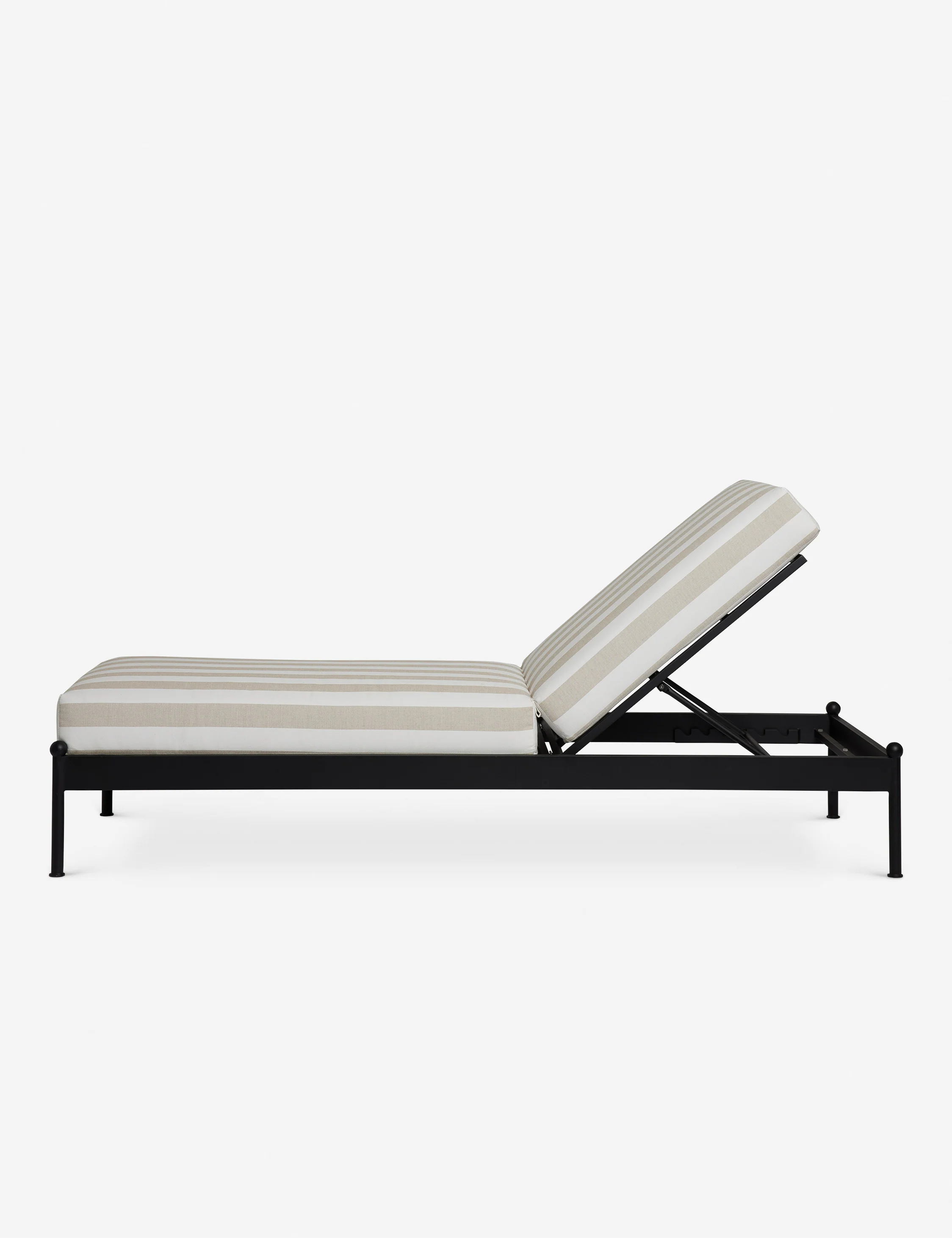 Leni Outdoor Chaise, Natural Stripe - Image 5