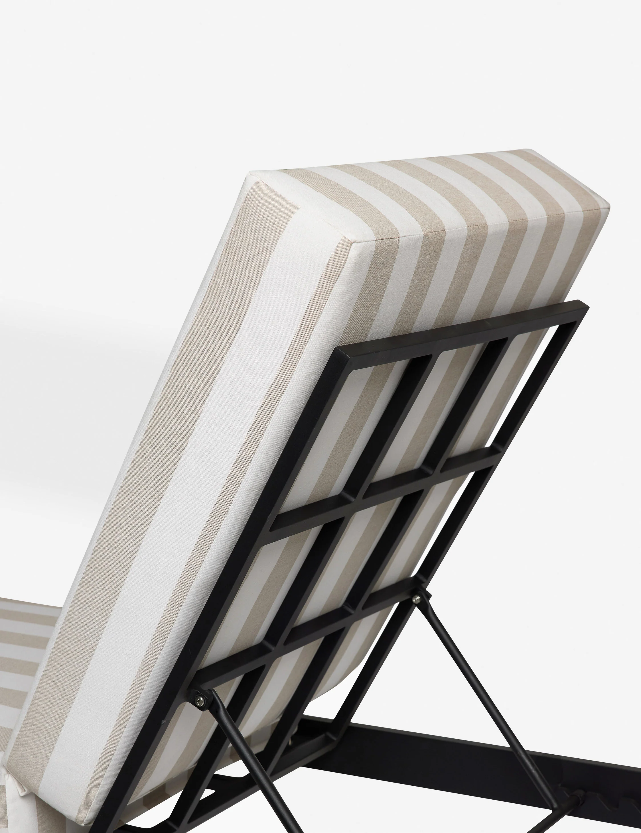 Leni Outdoor Chaise, Natural Stripe - Image 8