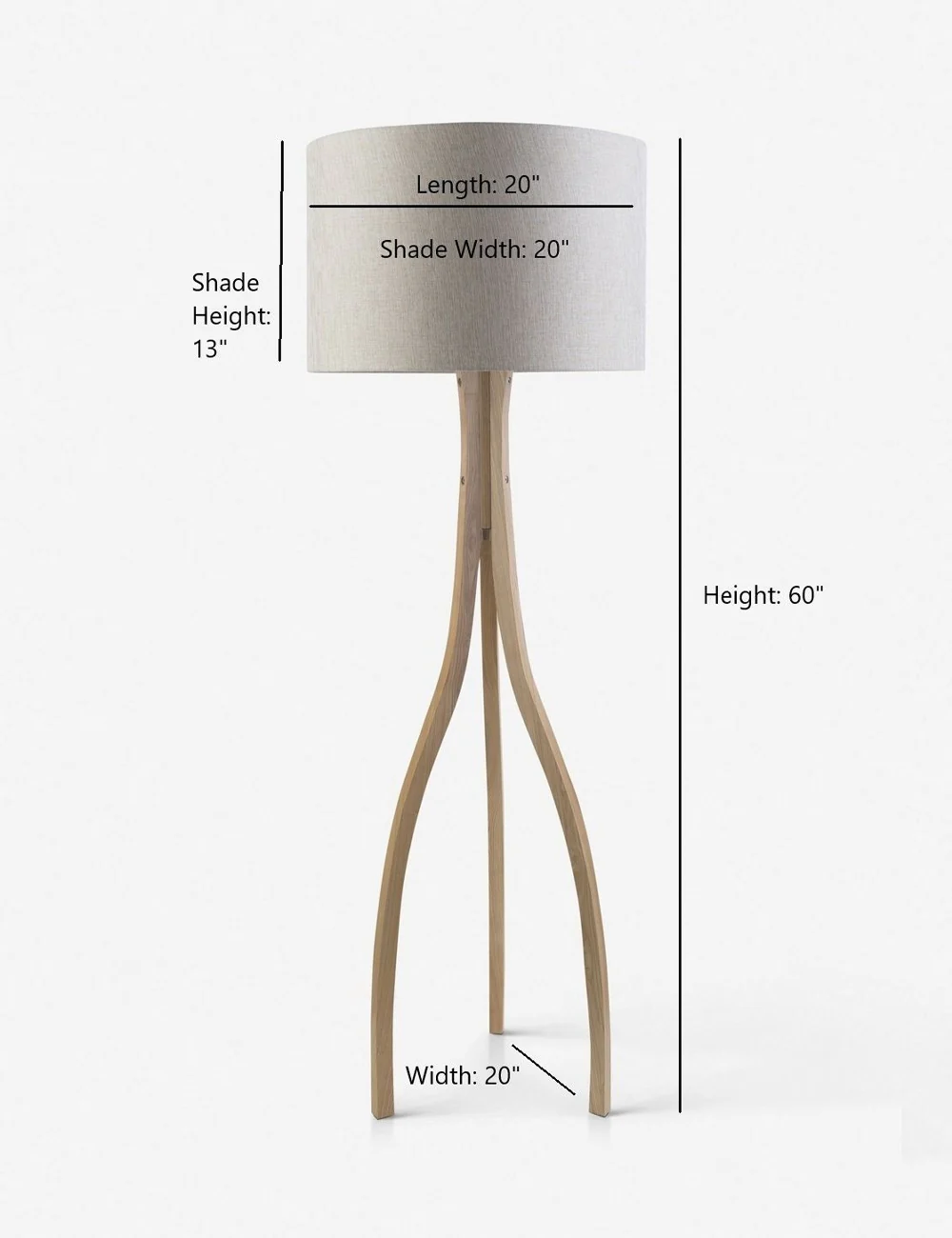 Lewis Wishbone Floor Lamp - Image 2