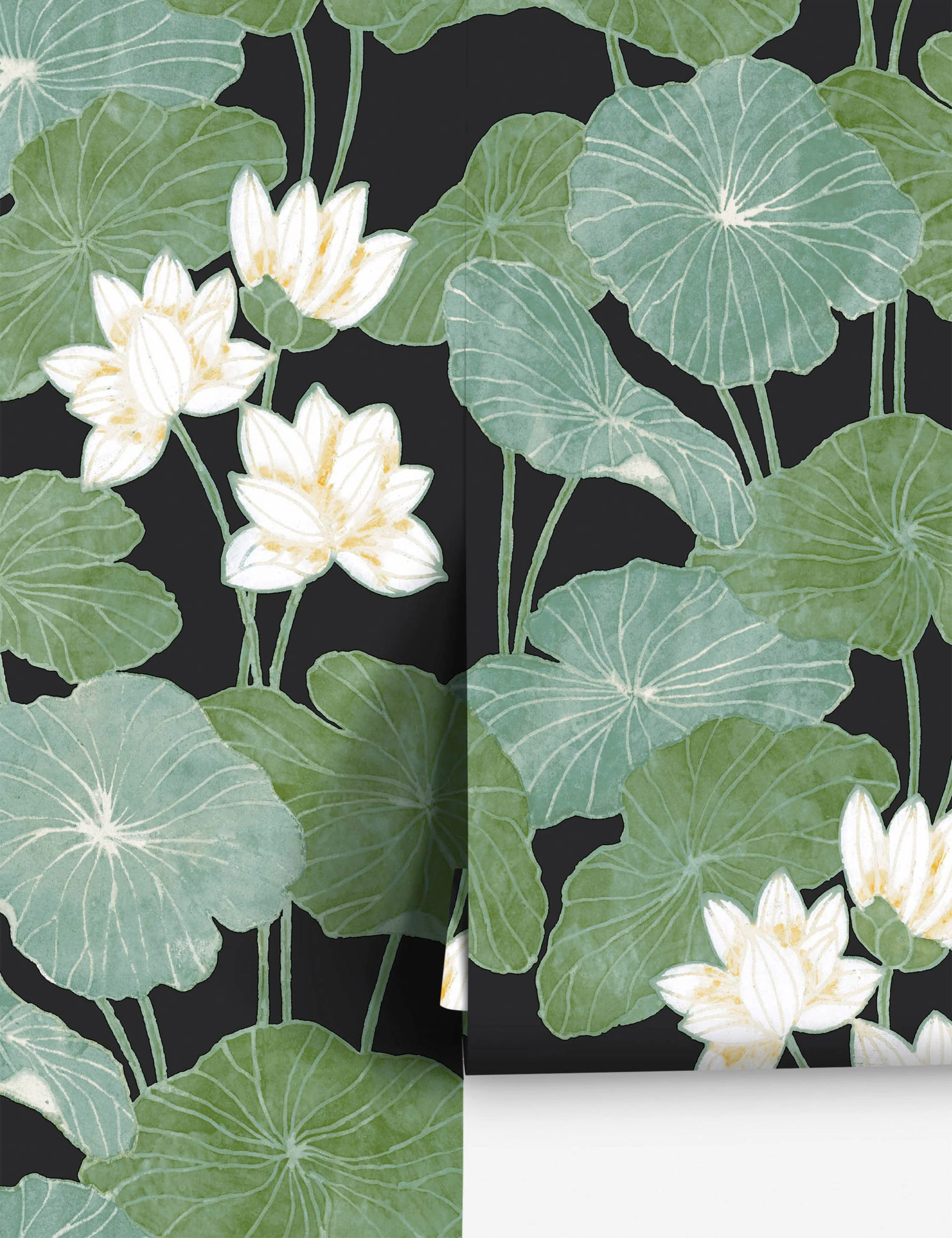 Lily Pad Peel + Stick Wallpaper - Image 4