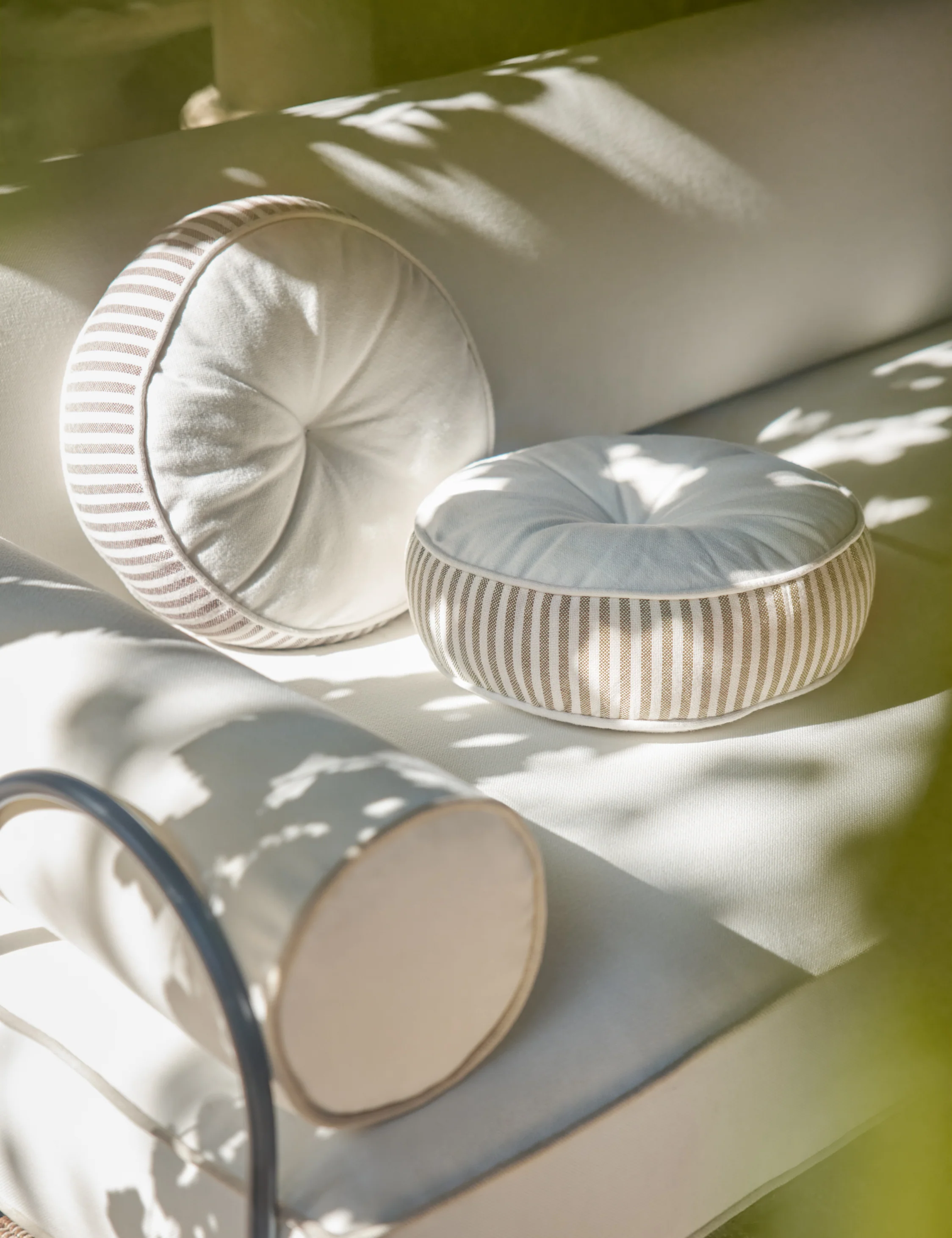 Littu Indoor / Outdoor Striped Disc Pillow by Sarah Sherman Samuel - Image 4