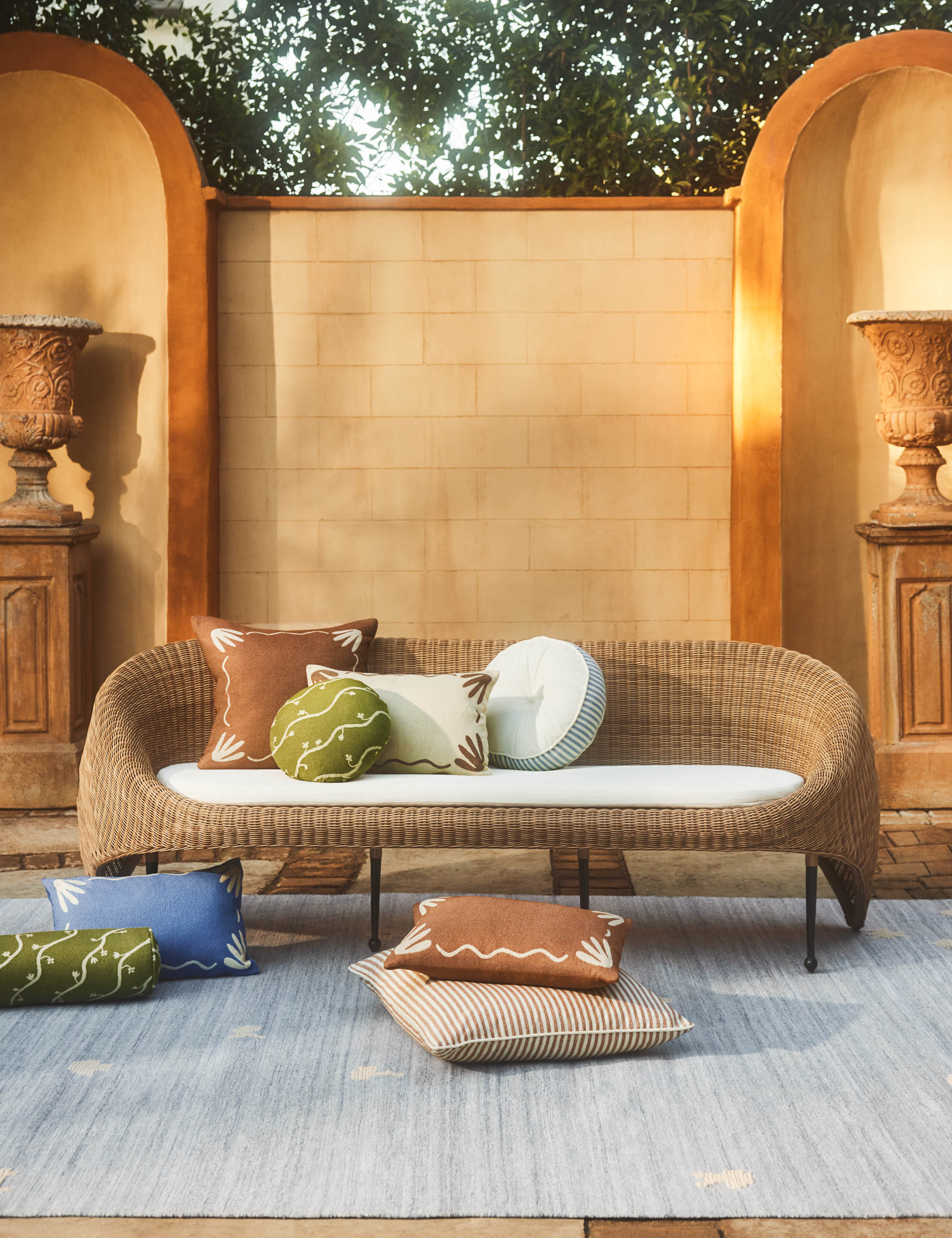 Littu Indoor / Outdoor Striped Pillow by Sarah Sherman Samuel - Image 12