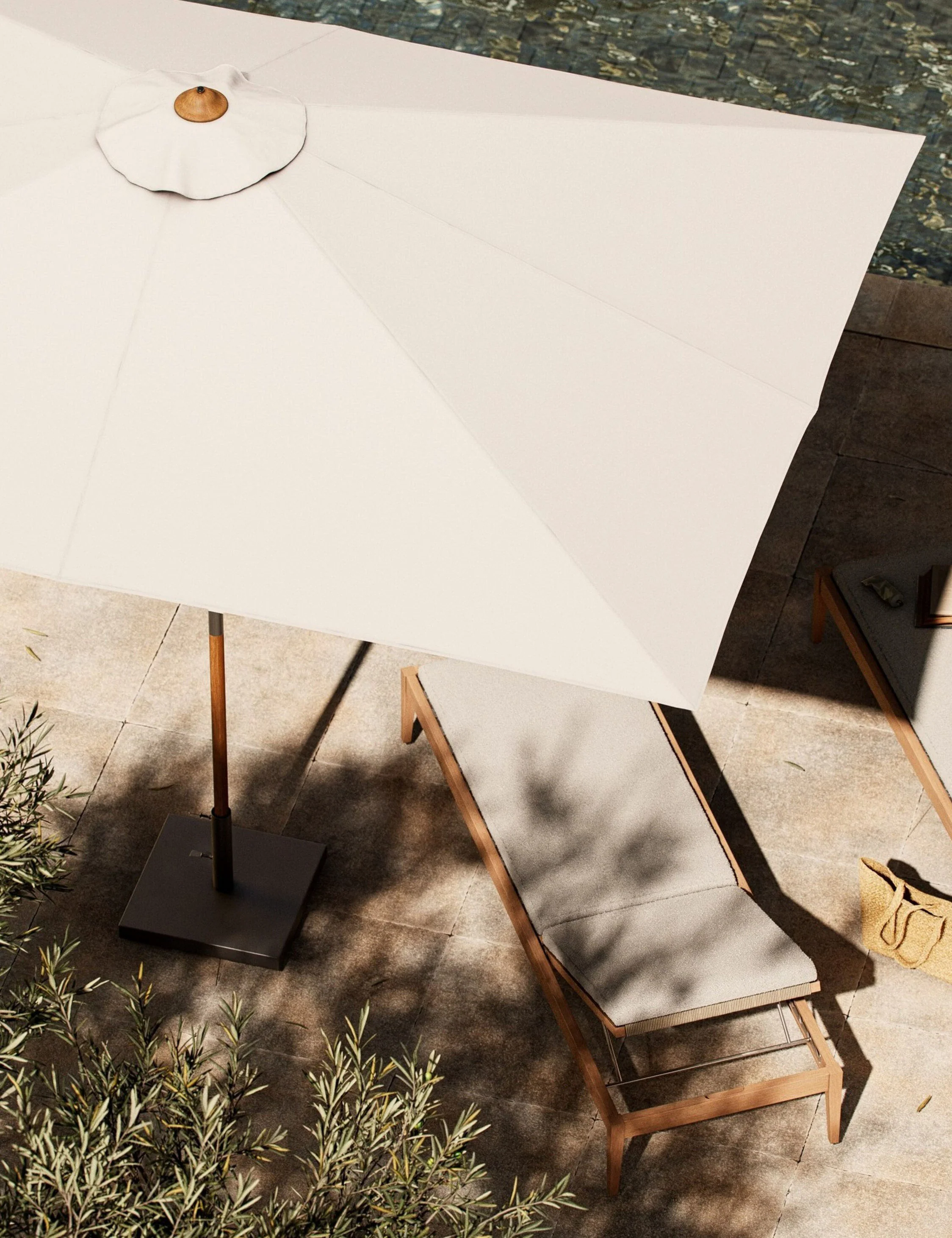 Luzita 9'10" Rectangular Outdoor Umbrella - Image 19