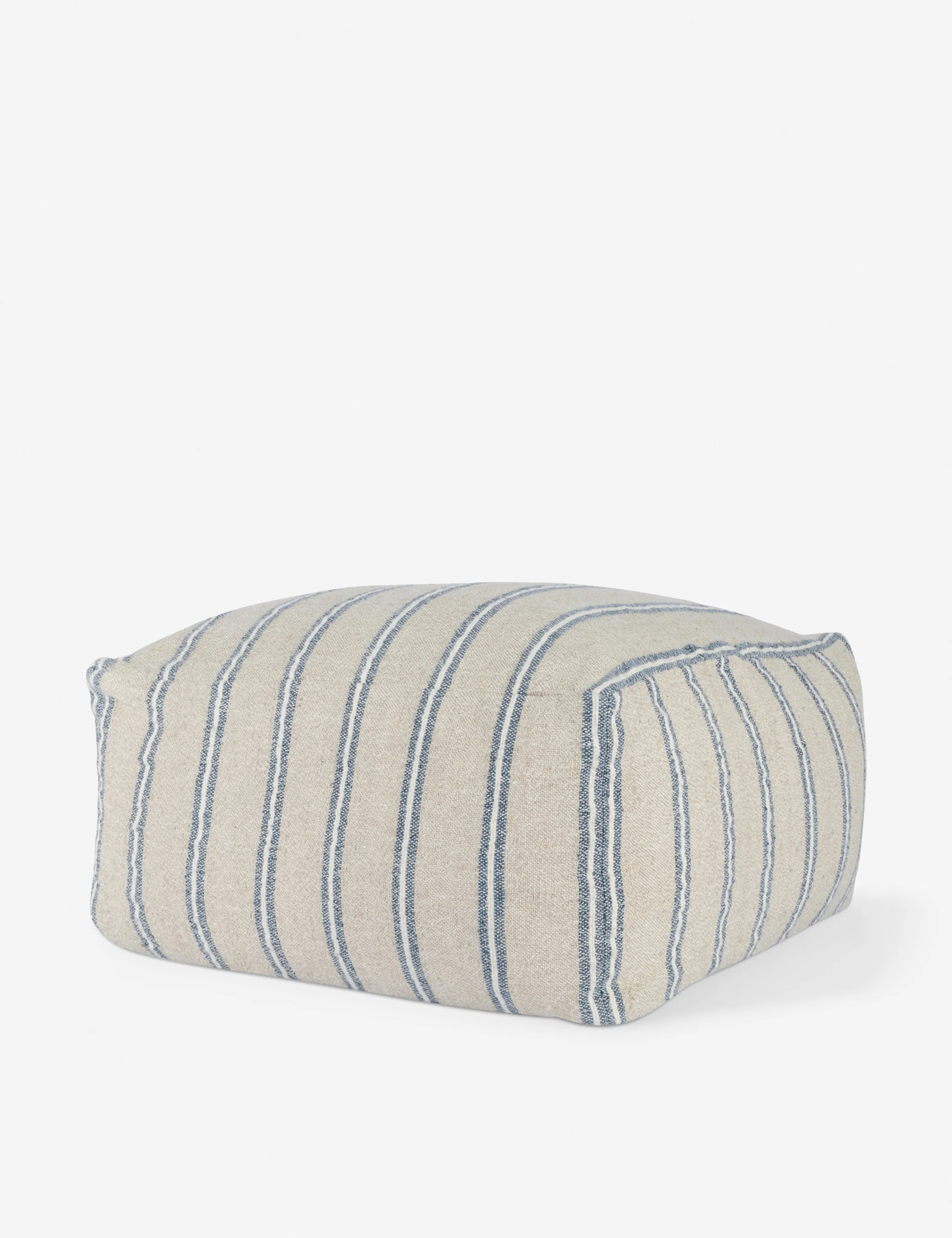 Maite Indoor / Outdoor Pouf, 24" x 24", Natural