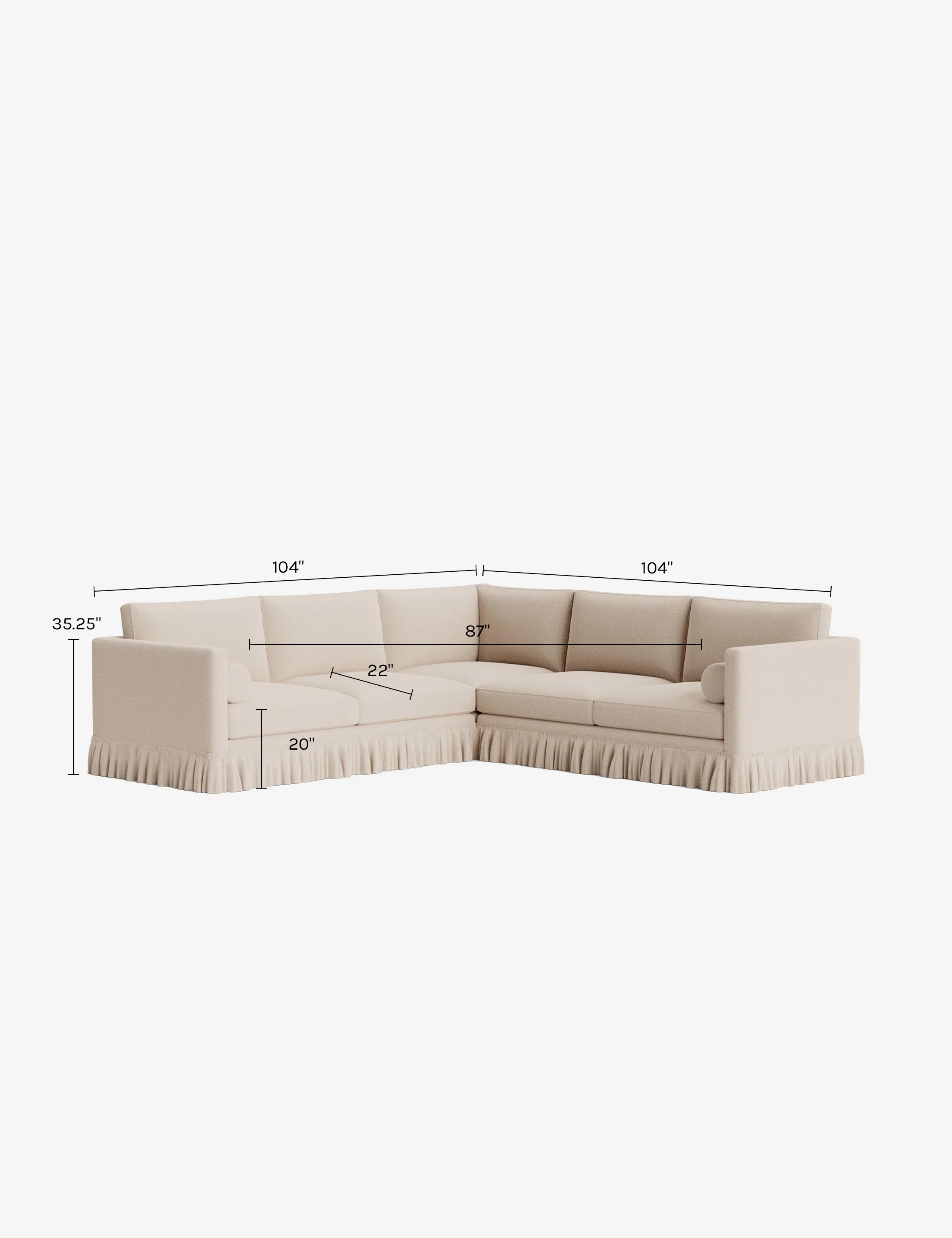 Marella Corner Sectional Sofa by Heidi Caillier - Image 186