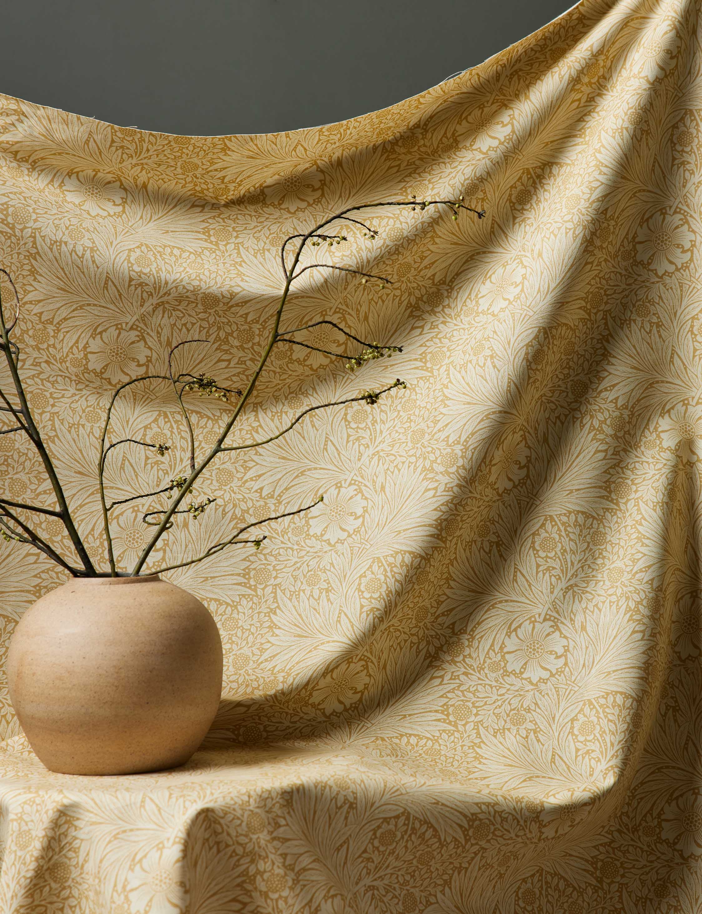 Marigold Linen Blend Fabric by Morris & Co. - Image 14