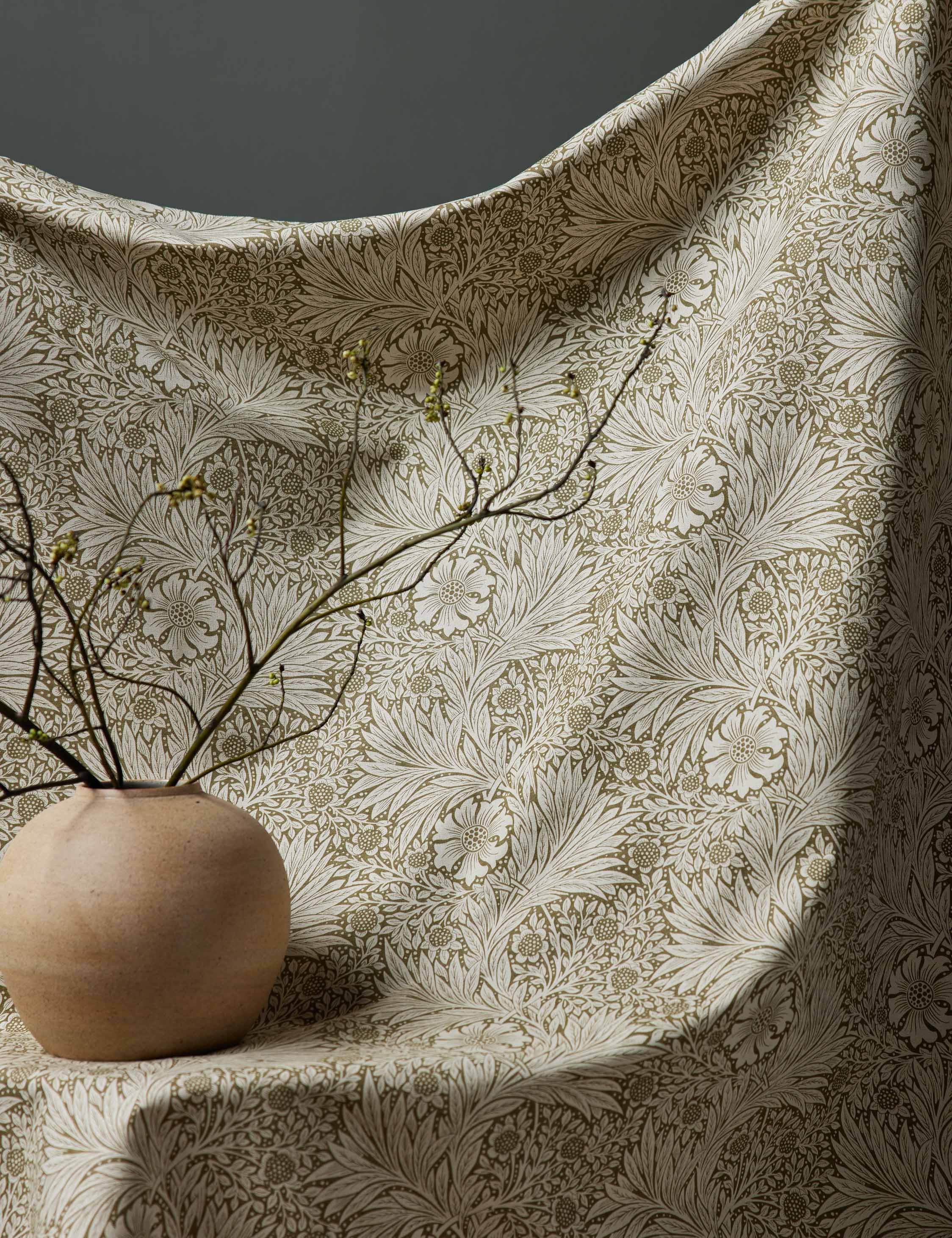 Marigold Linen Blend Fabric by Morris & Co. - Image 9