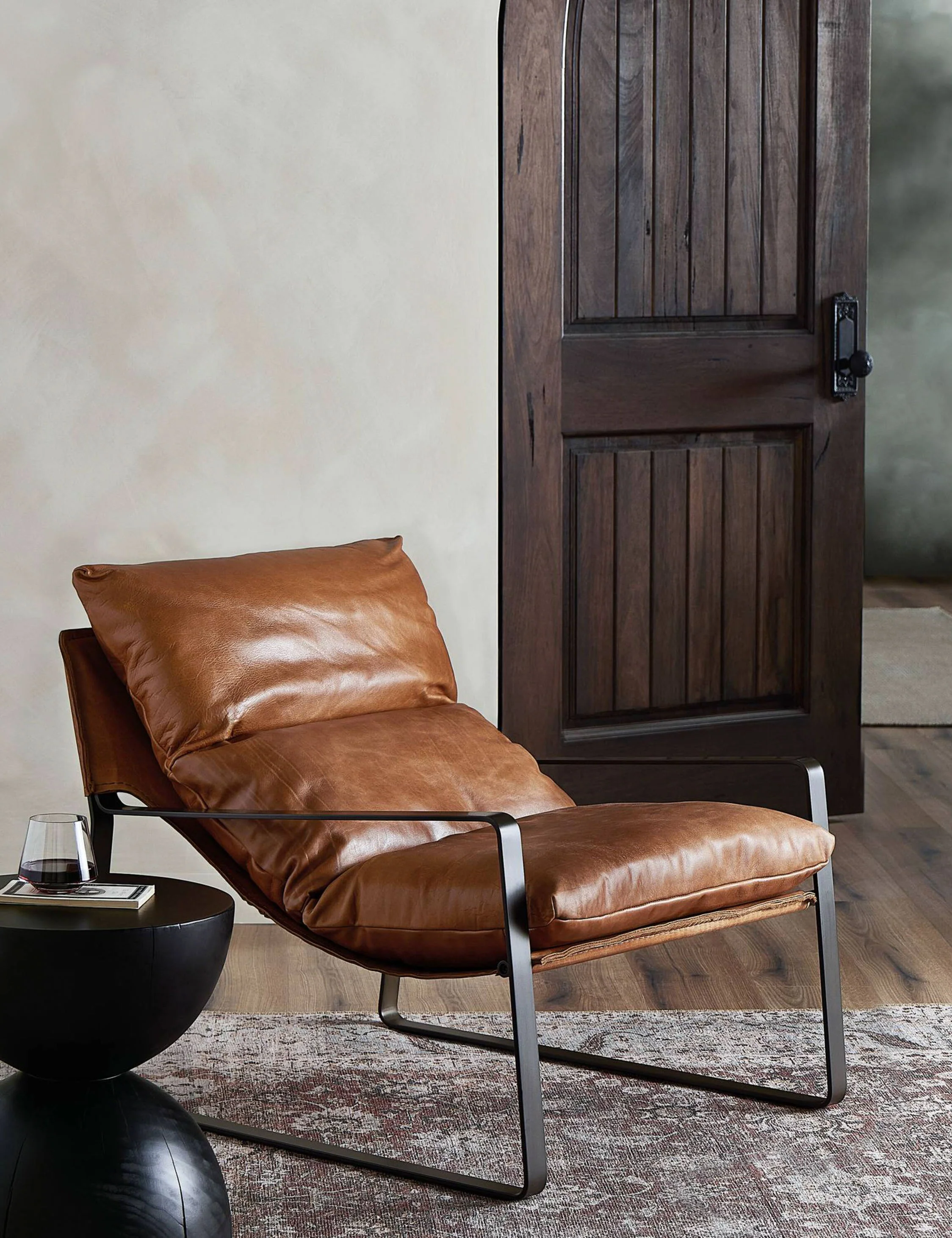 Marlyne Leather Accent Chair - Image 4