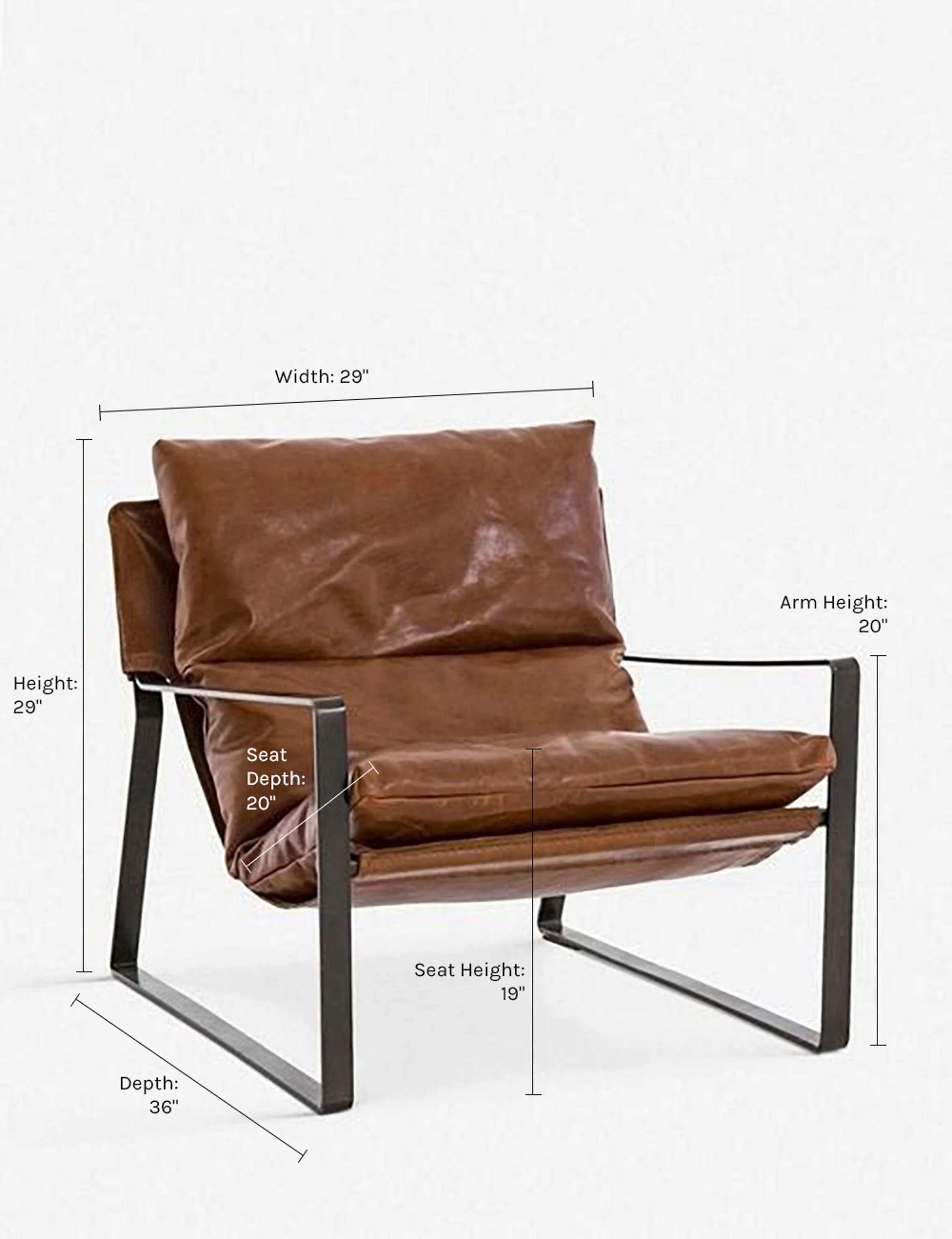 Marlyne Leather Accent Chair - Image 8