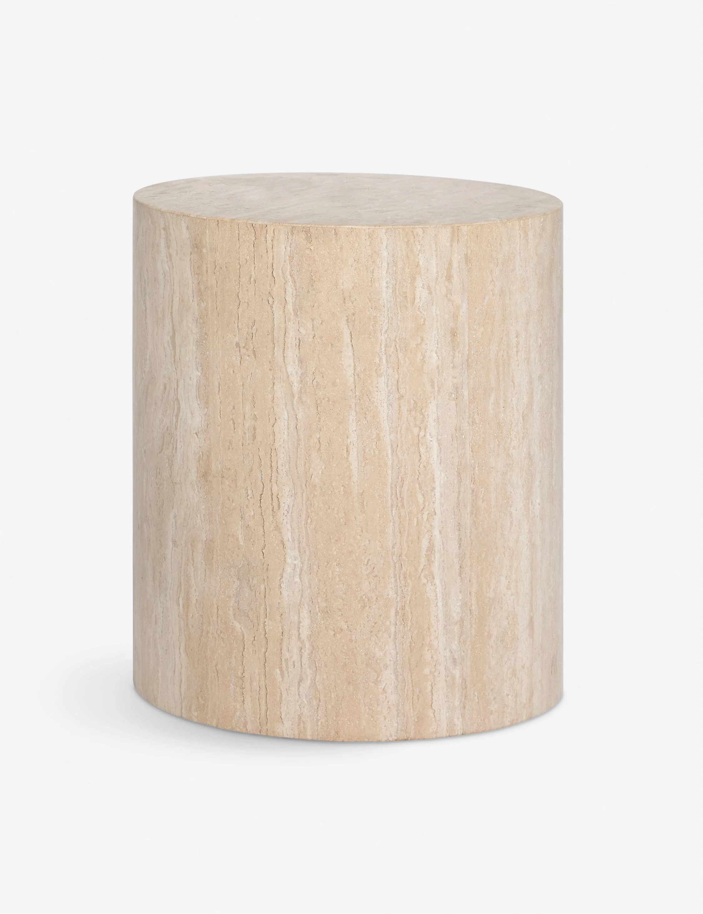 Mars Travertine Round Side Table - Image 2
