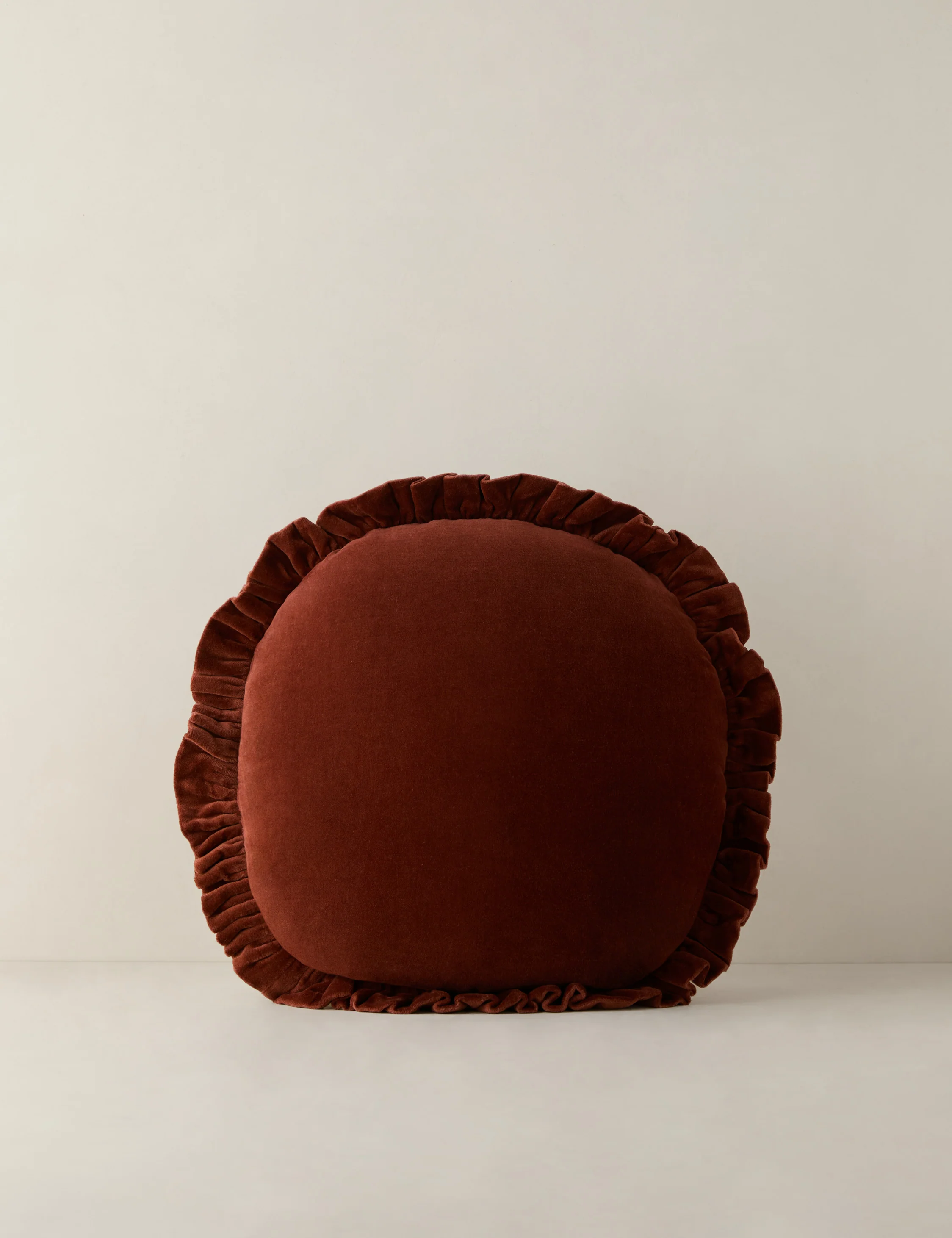 Mauree Velvet Round Pillow - Image 3