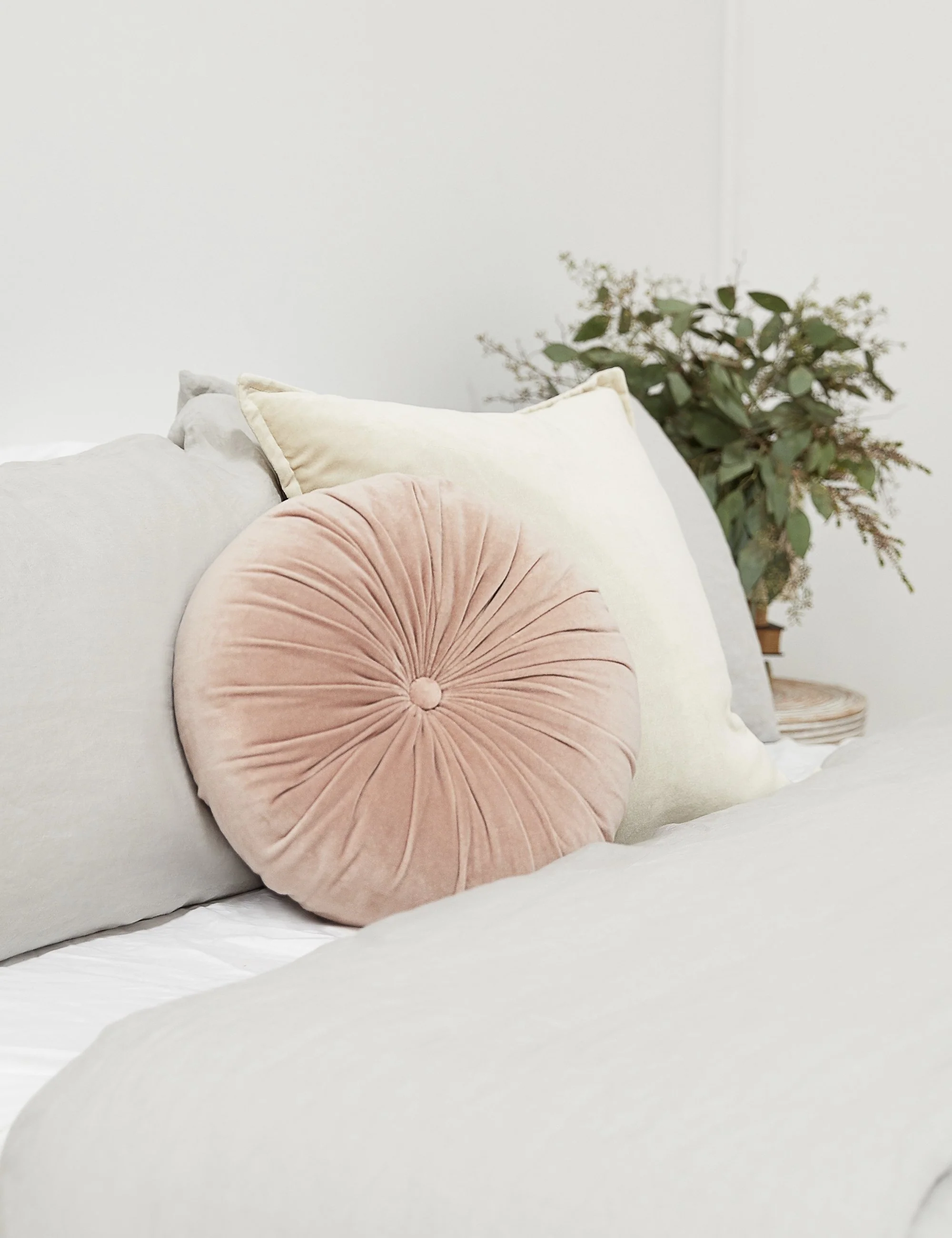 Monroe Velvet Round Pillow - Image 18