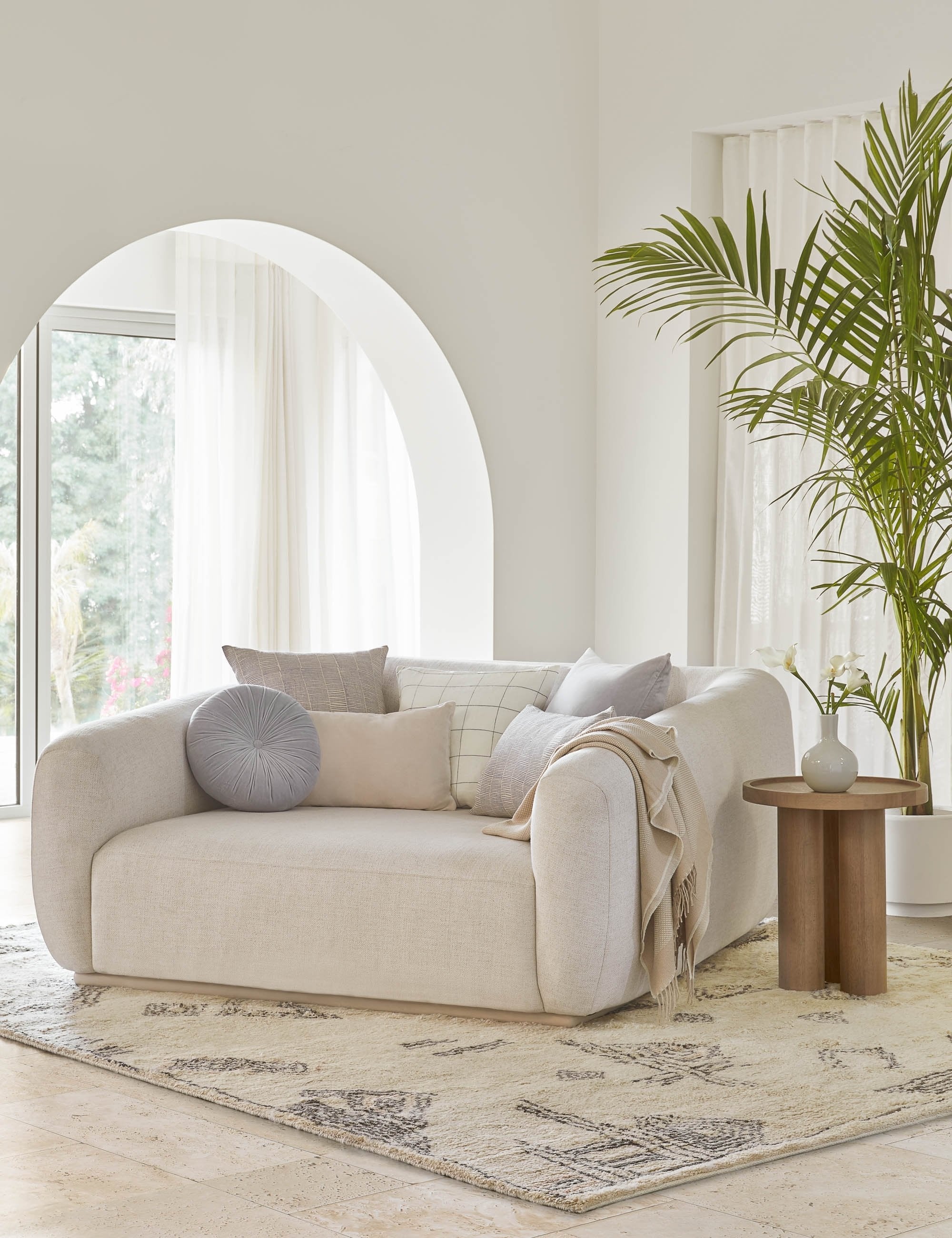 Monroe Velvet Round Pillow - Image 26