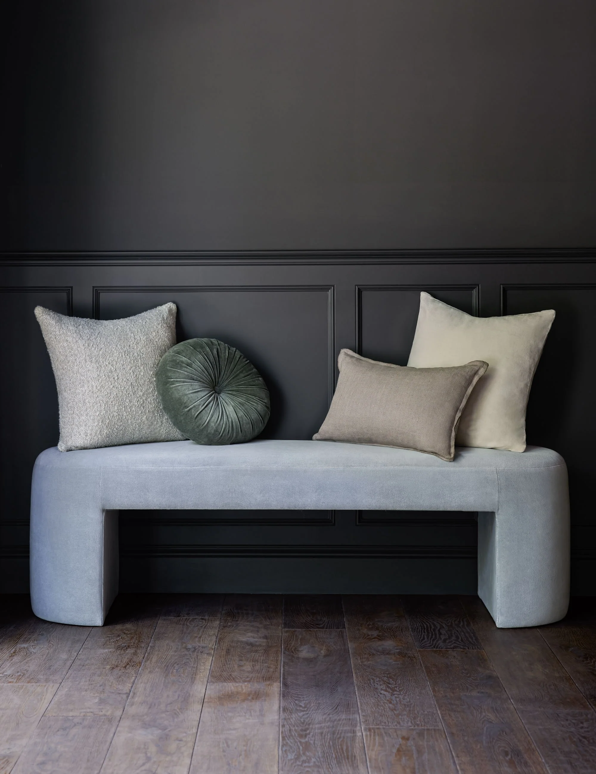 Monroe Velvet Round Pillow - Image 31