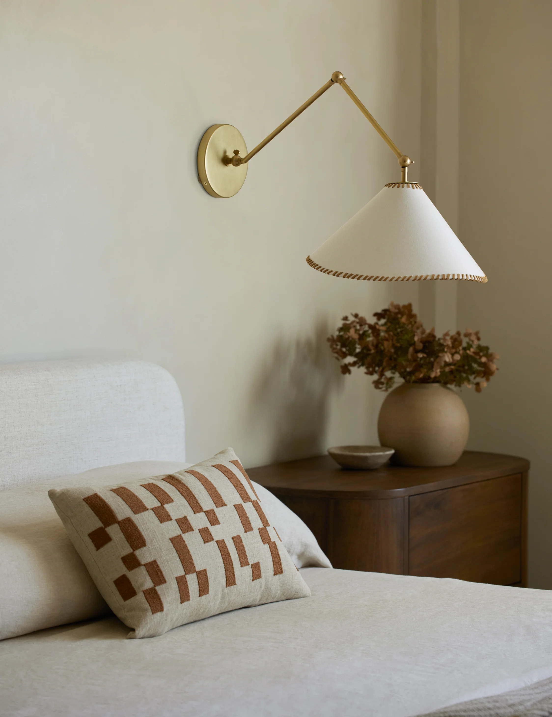 Mosaic Embroidered Pillow by Élan Byrd
