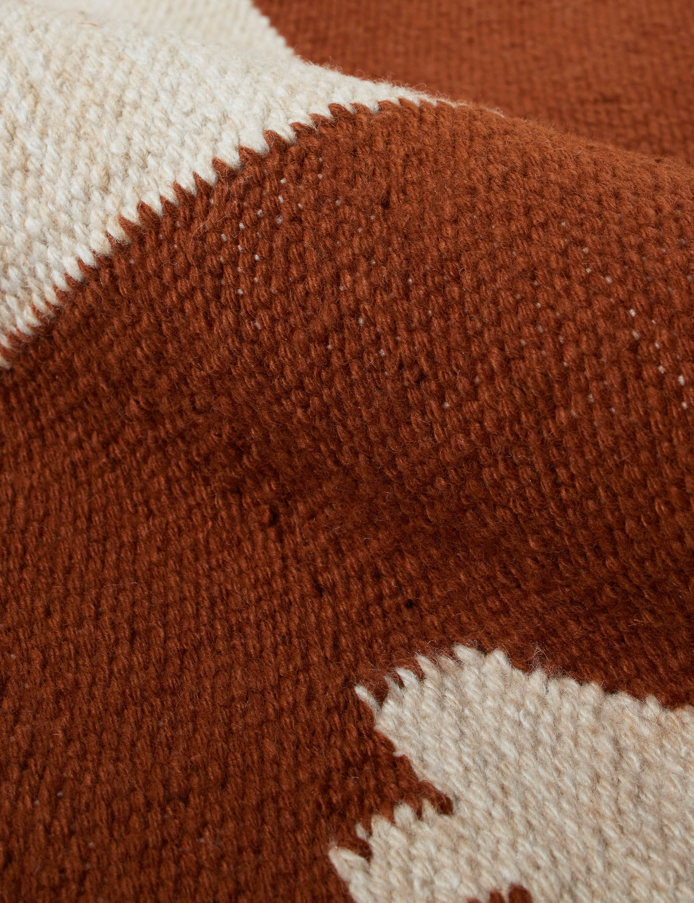 Noam Indoor / Outdoor Rug Swatch by Sarah Sherman Samuel, Rust - Image 4