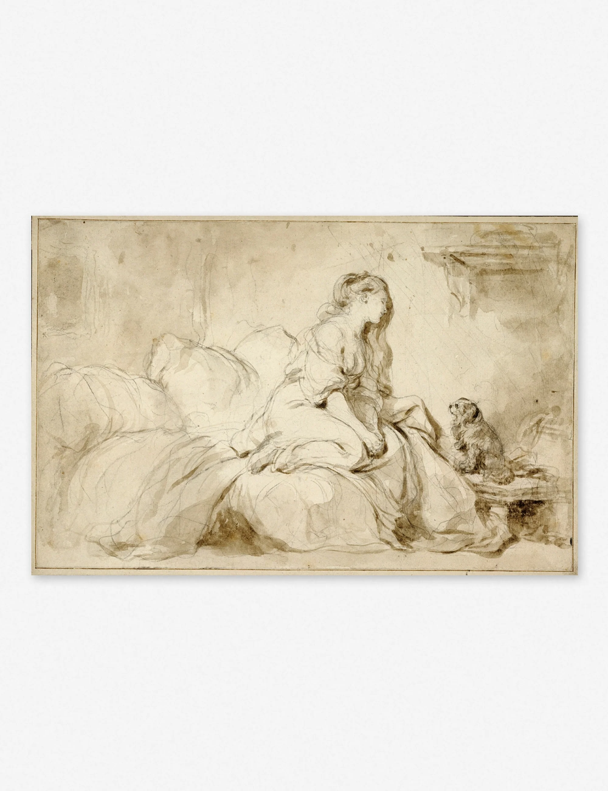 Oh! IF Only He Were as Faithful to Me Wall Art by Jean-Honoré Fragonard, Original Work held by the J. Paul Getty Museum - Image 3