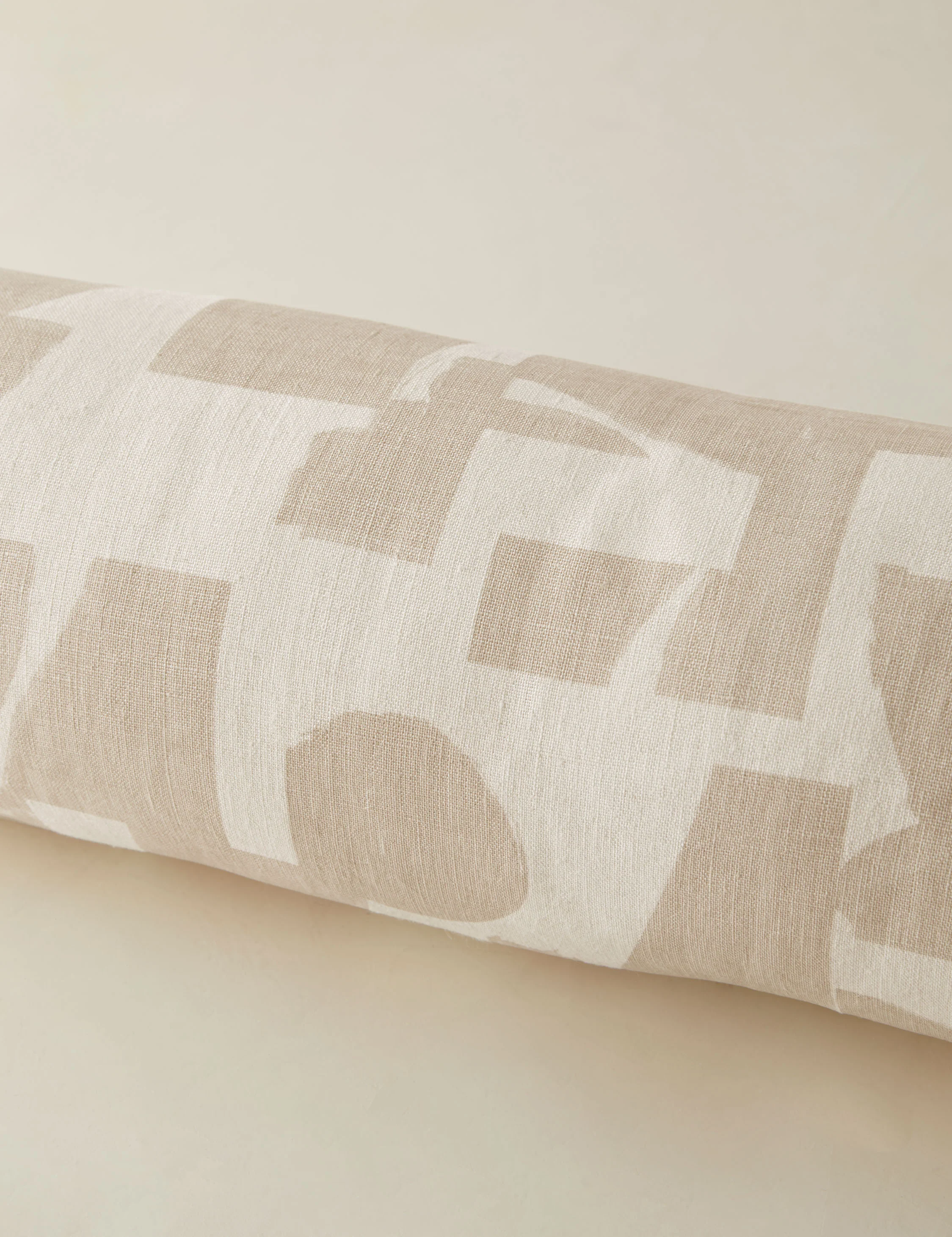Organic Shapes Linen Bolster Pillow by Sarah Sherman Samuel - Image 14
