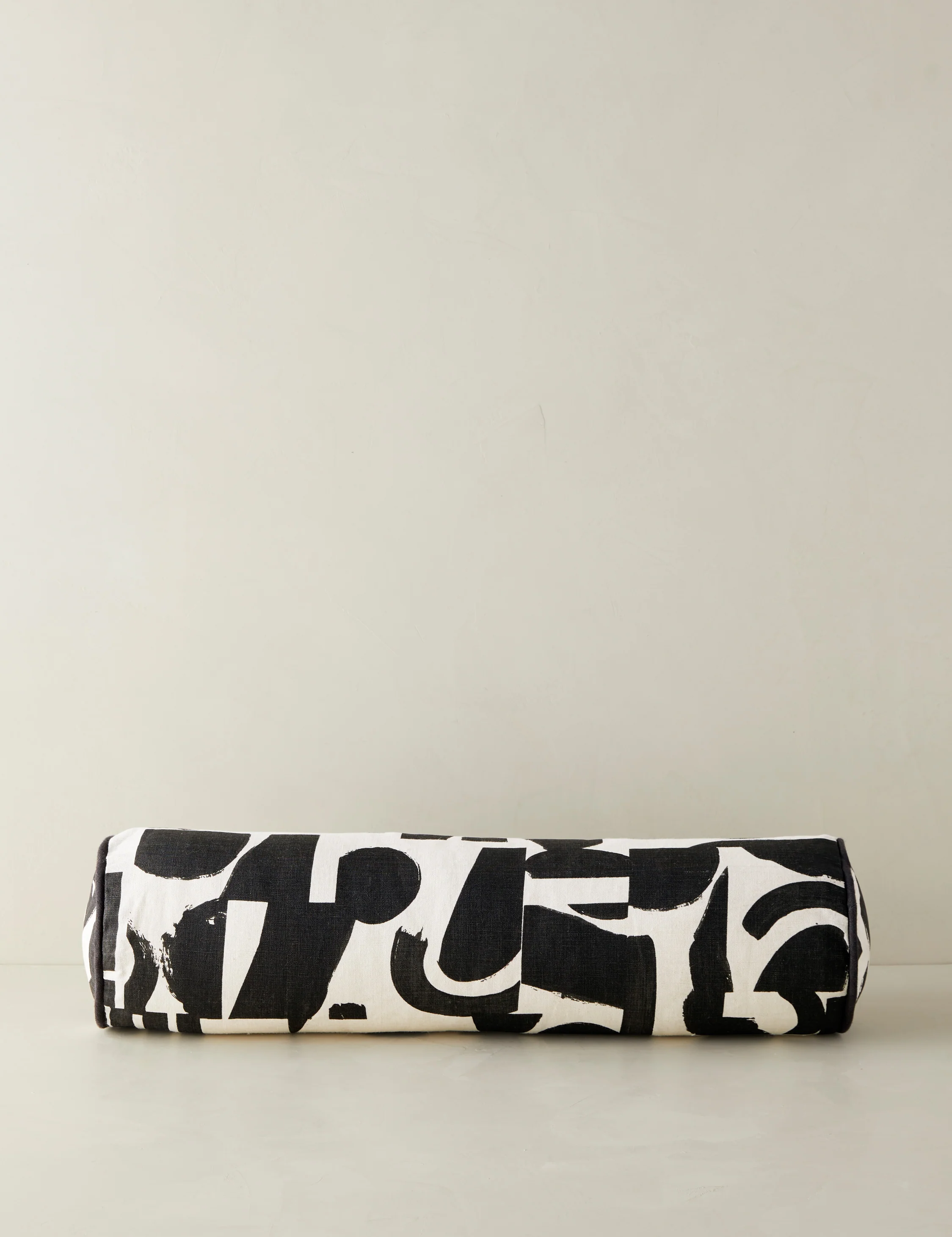 Organic Shapes Linen Bolster Pillow by Sarah Sherman Samuel - Image 8