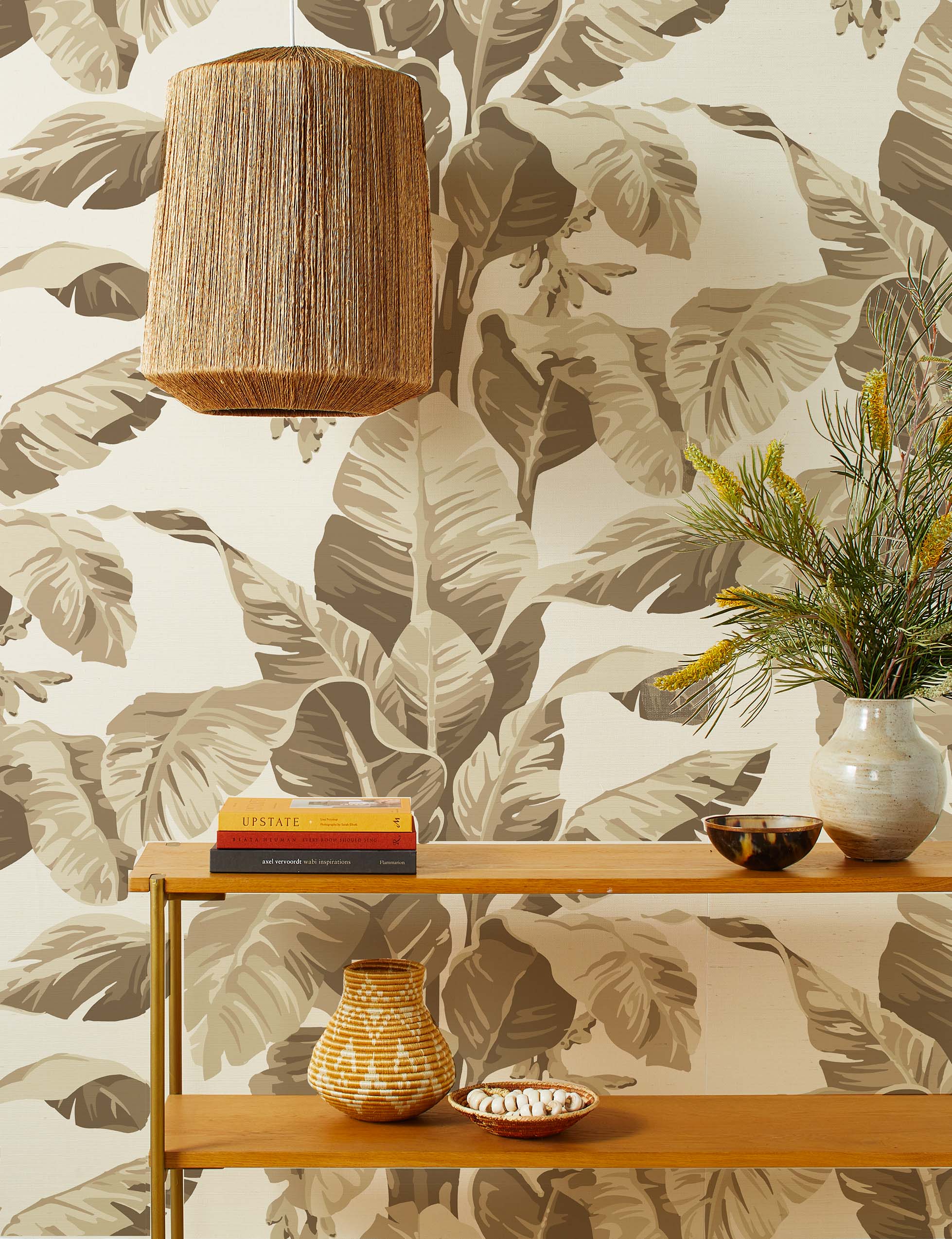 Pacifico Palm Grasscloth Wallpaper by Nathan Turner - Image 2