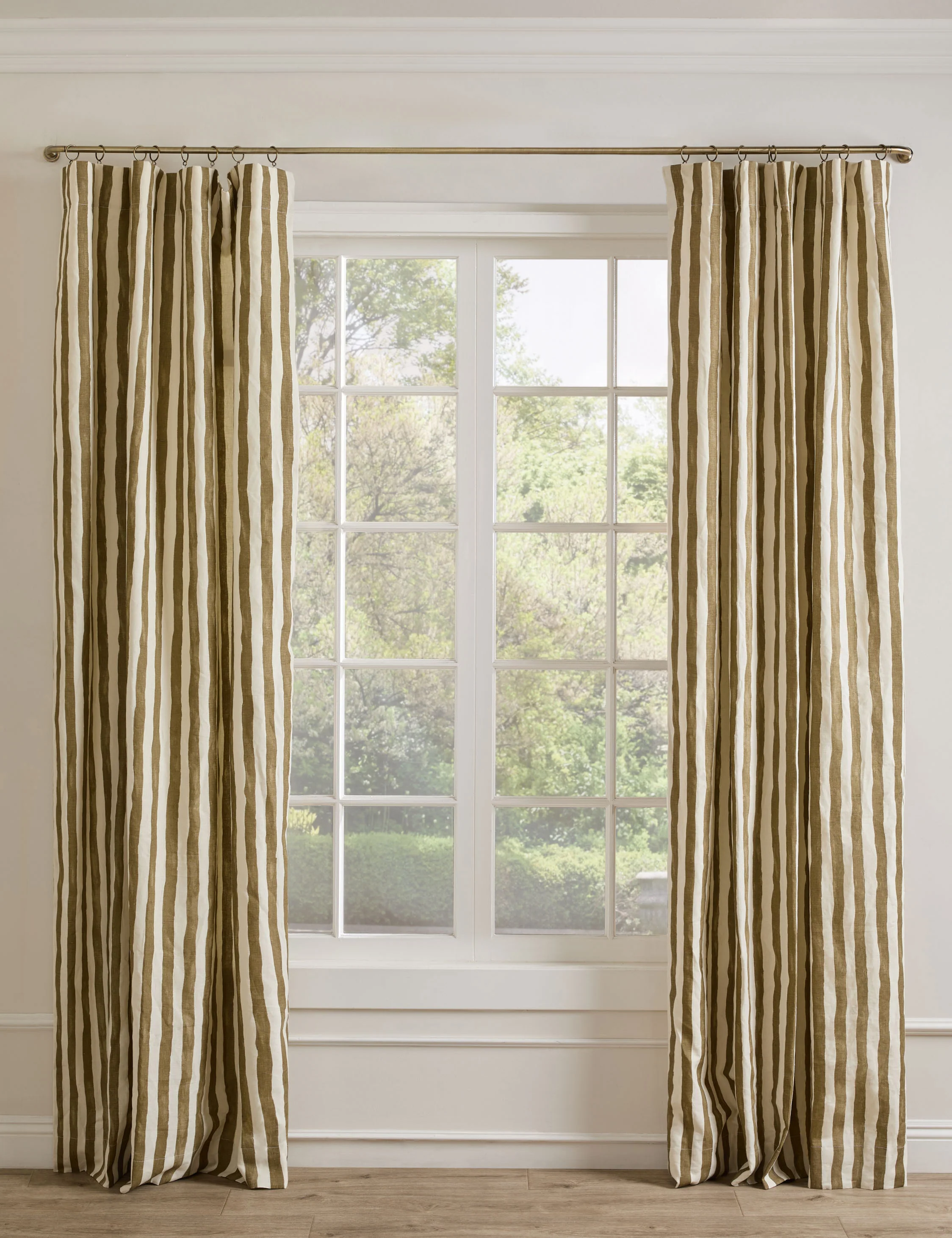 Painterly Stripe Linen Curtain Panel by Sarah Sherman Samuel - Image 12