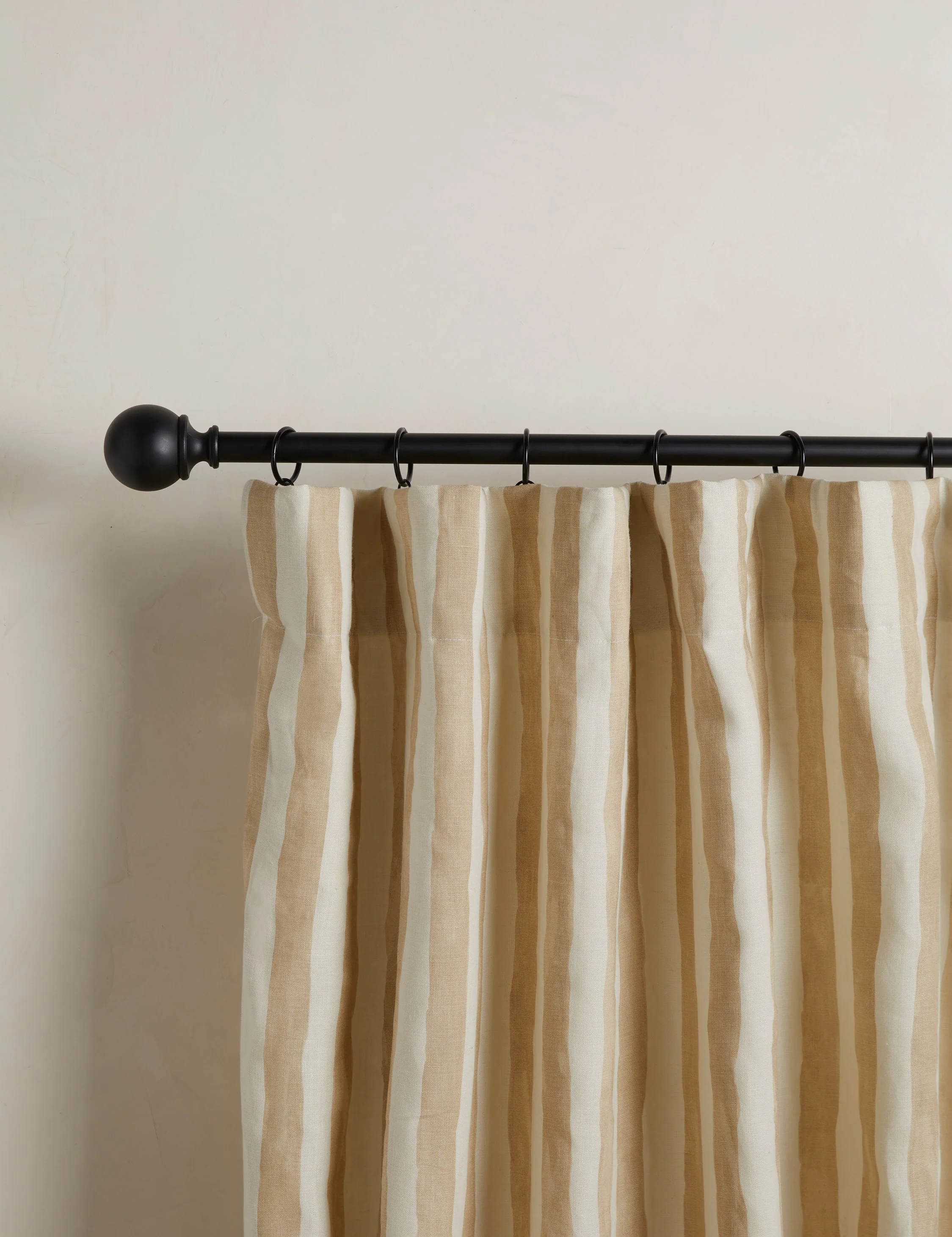 Painterly Stripe Linen Curtain Panel by Sarah Sherman Samuel - Image 4