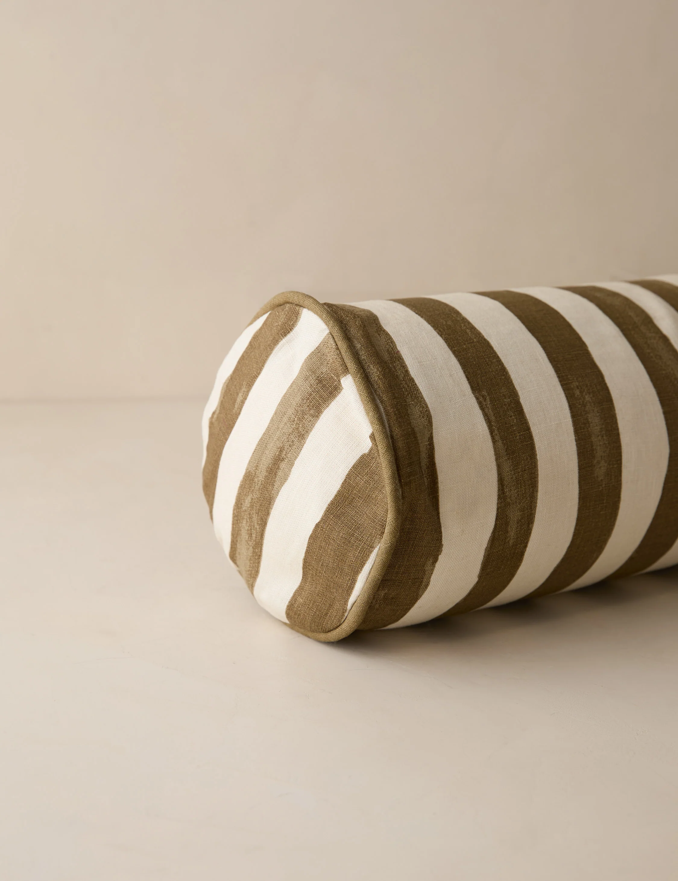 Painterly Stripe Linen Long Bolster Pillow by Sarah Sherman Samuel - Image 17
