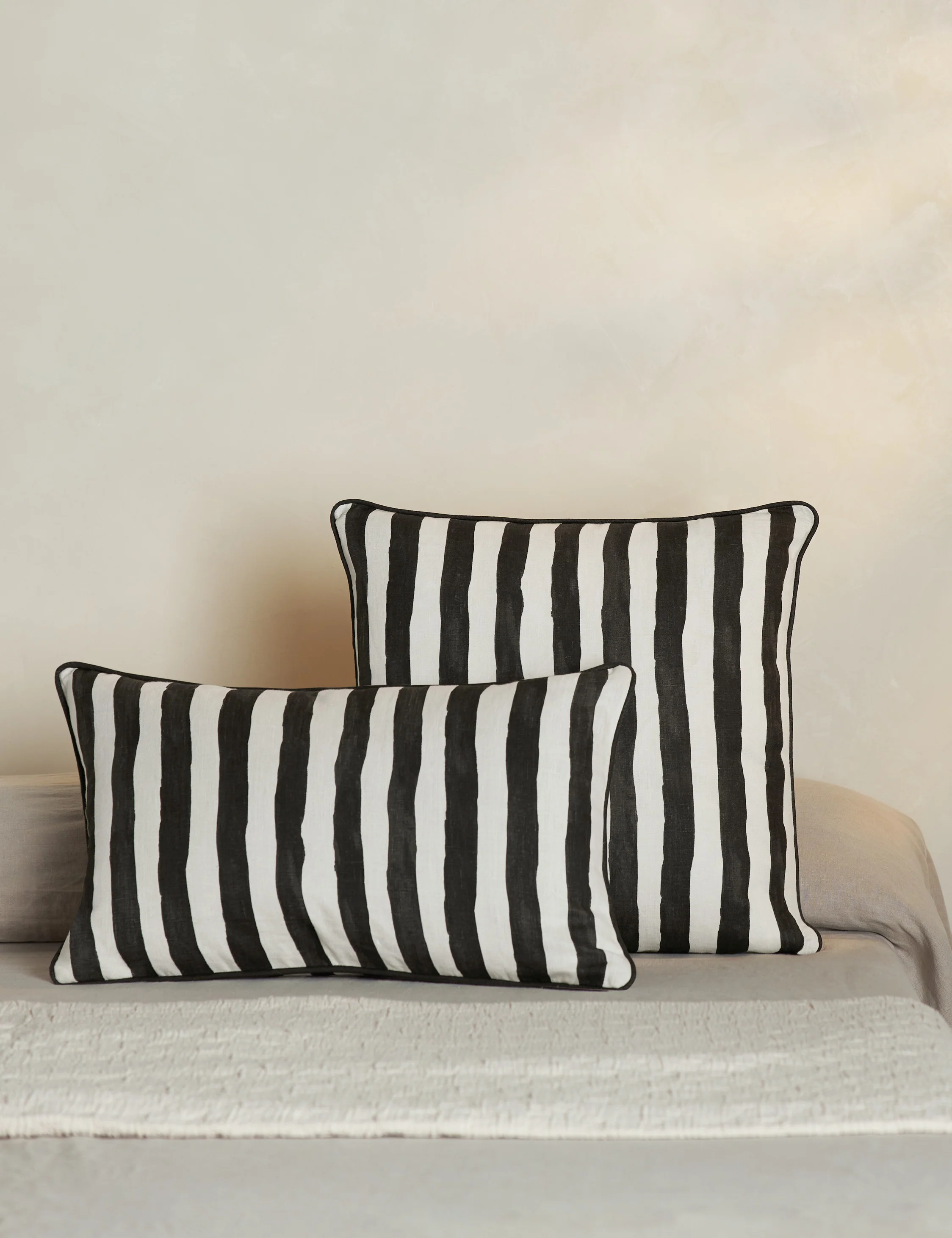 Painterly Stripe Linen Pillow by Sarah Sherman Samuel - Image 10