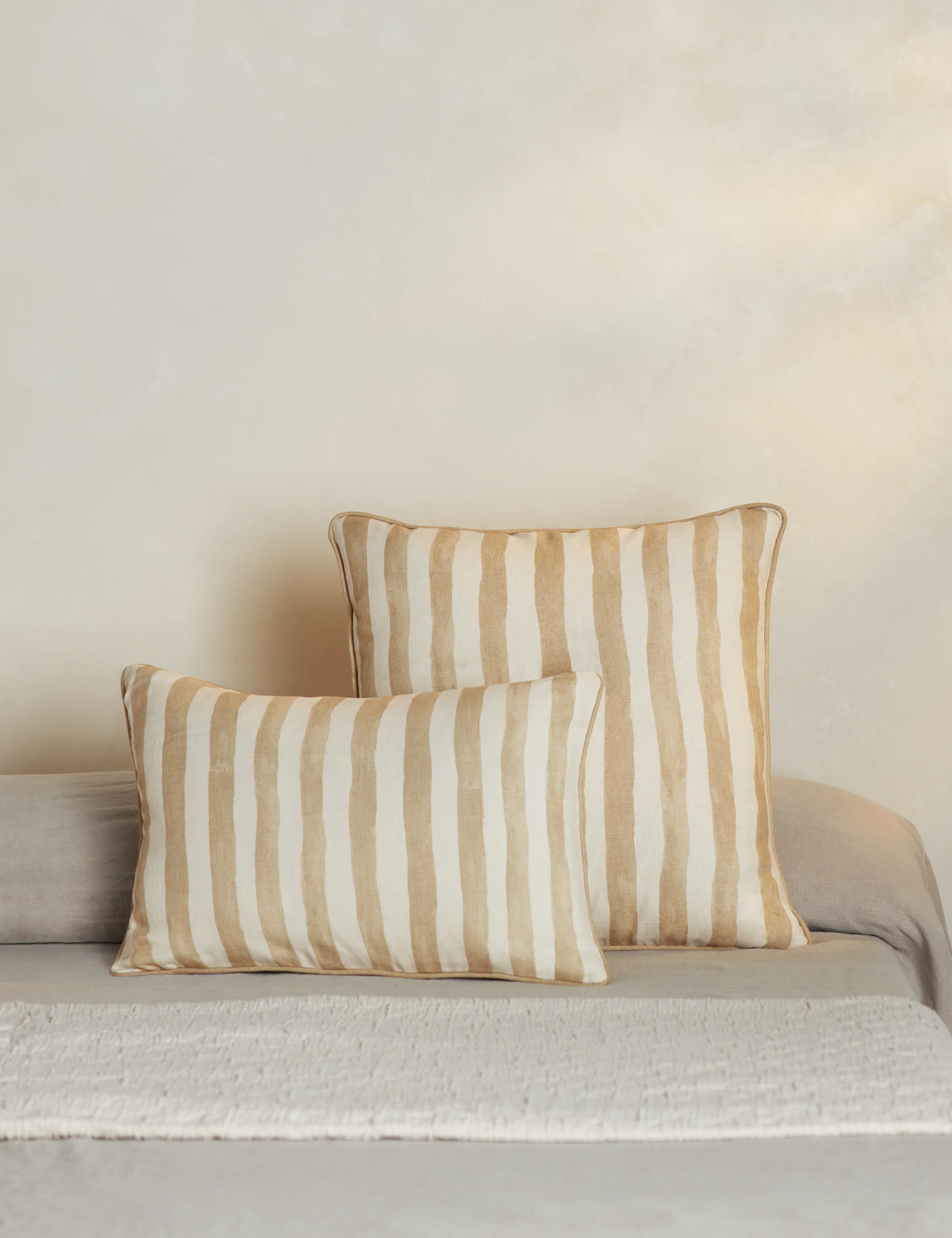 Painterly Stripe Linen Pillow by Sarah Sherman Samuel - Image 17