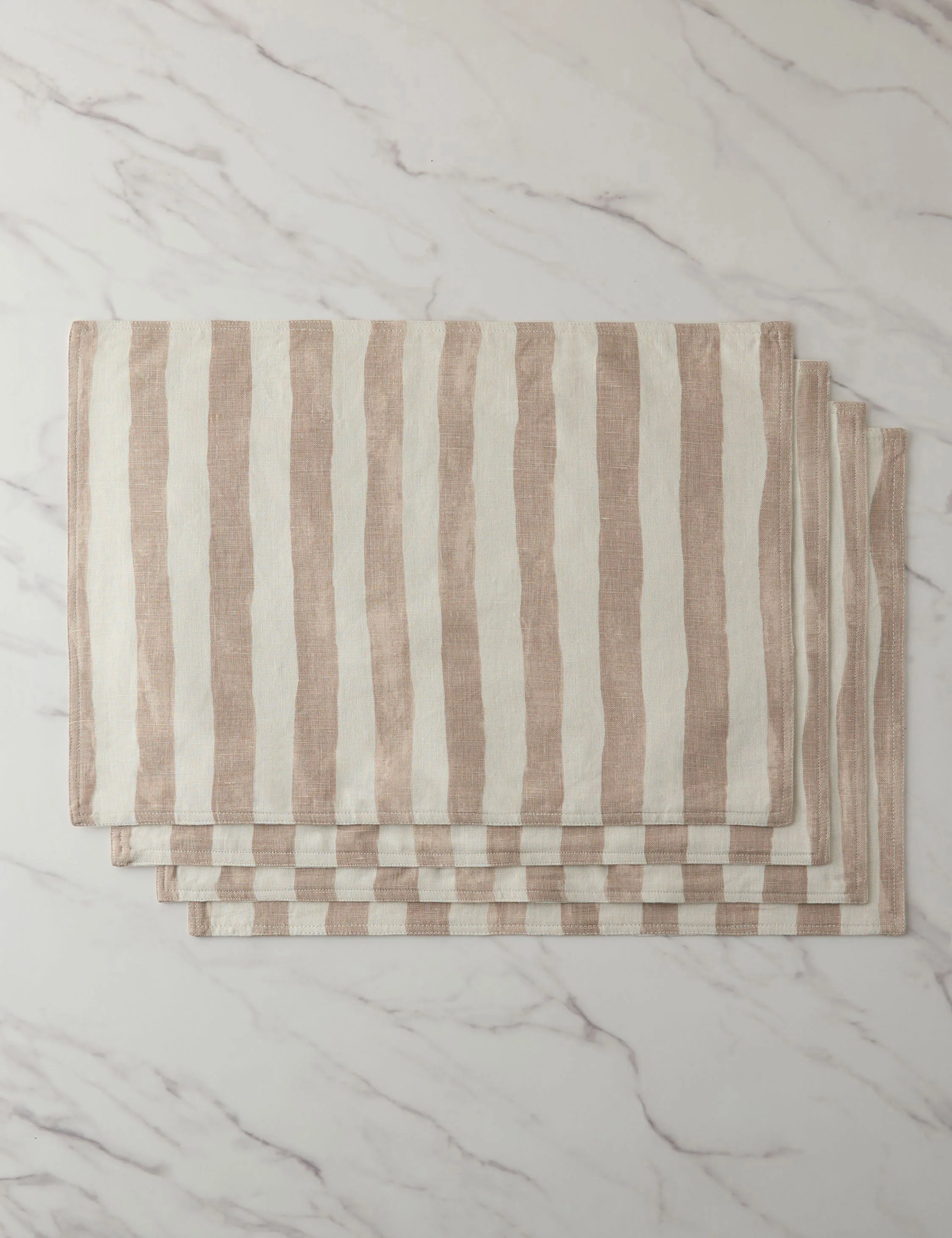 Painterly Stripe Linen Placemats (Set of 4) by Sarah Sherman Samuel - Image 5
