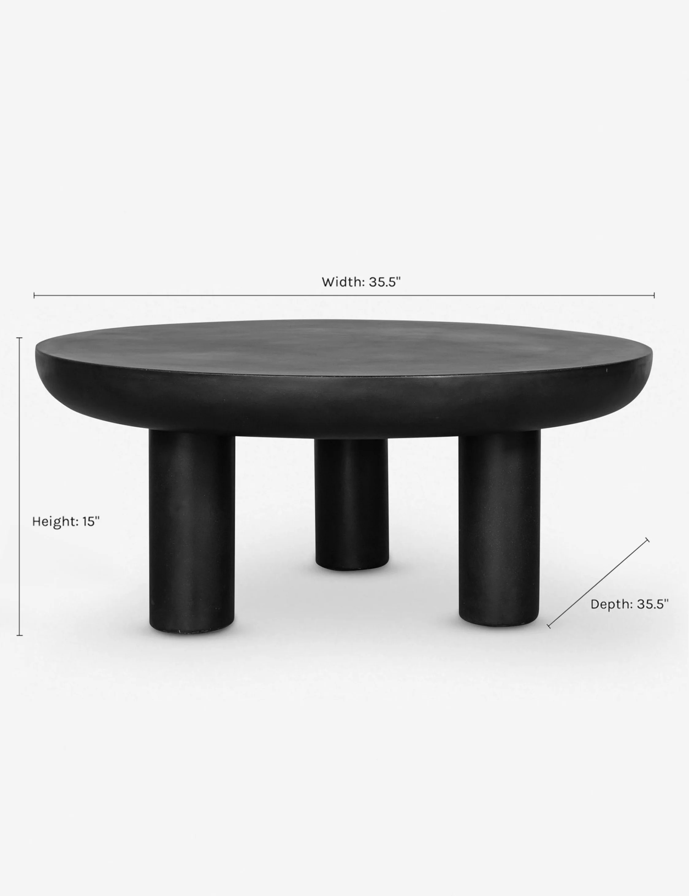 Peagan Indoor / Outdoor Round Coffee Table - Image 5