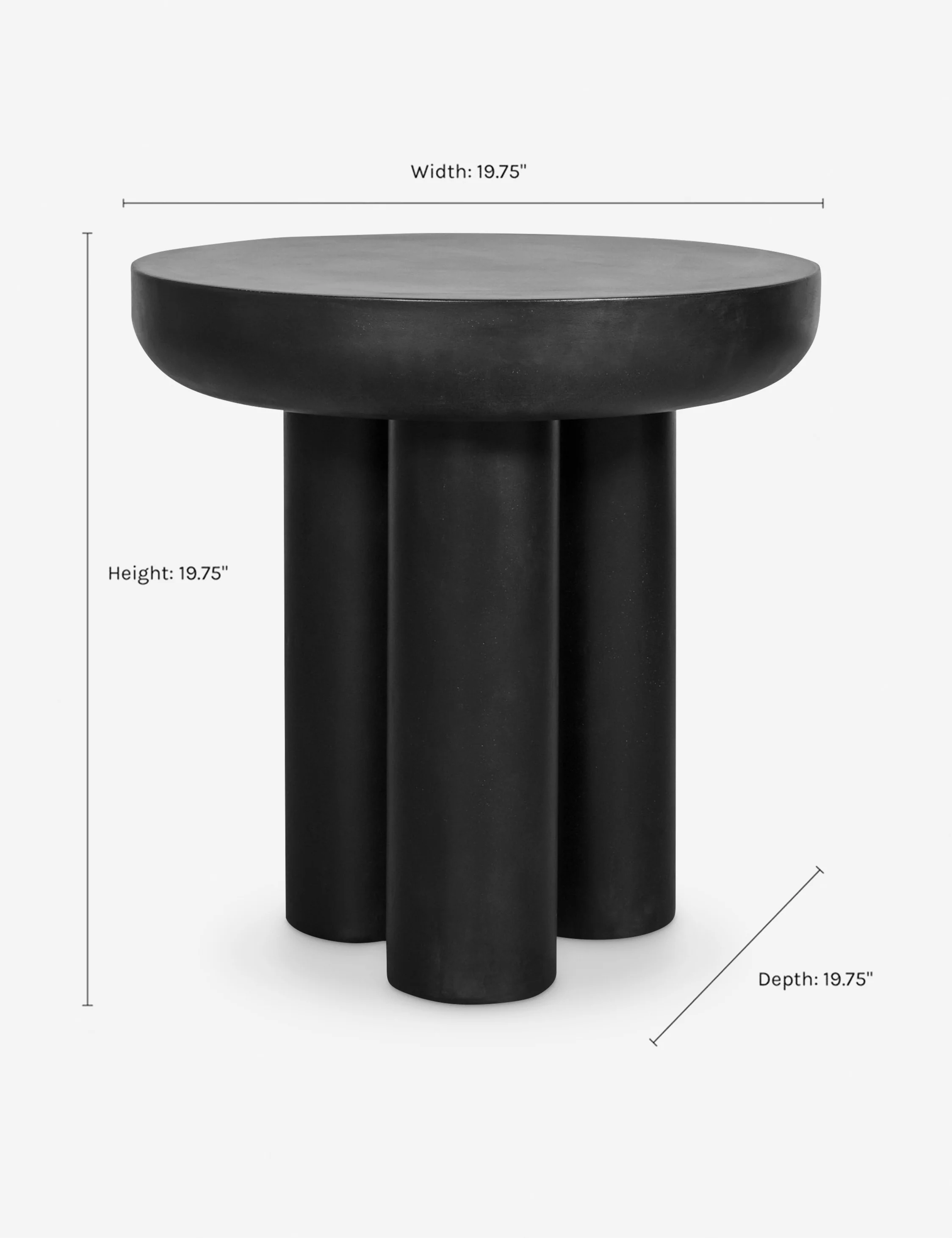 Peagan Indoor / Outdoor Round Side Table - Image 4