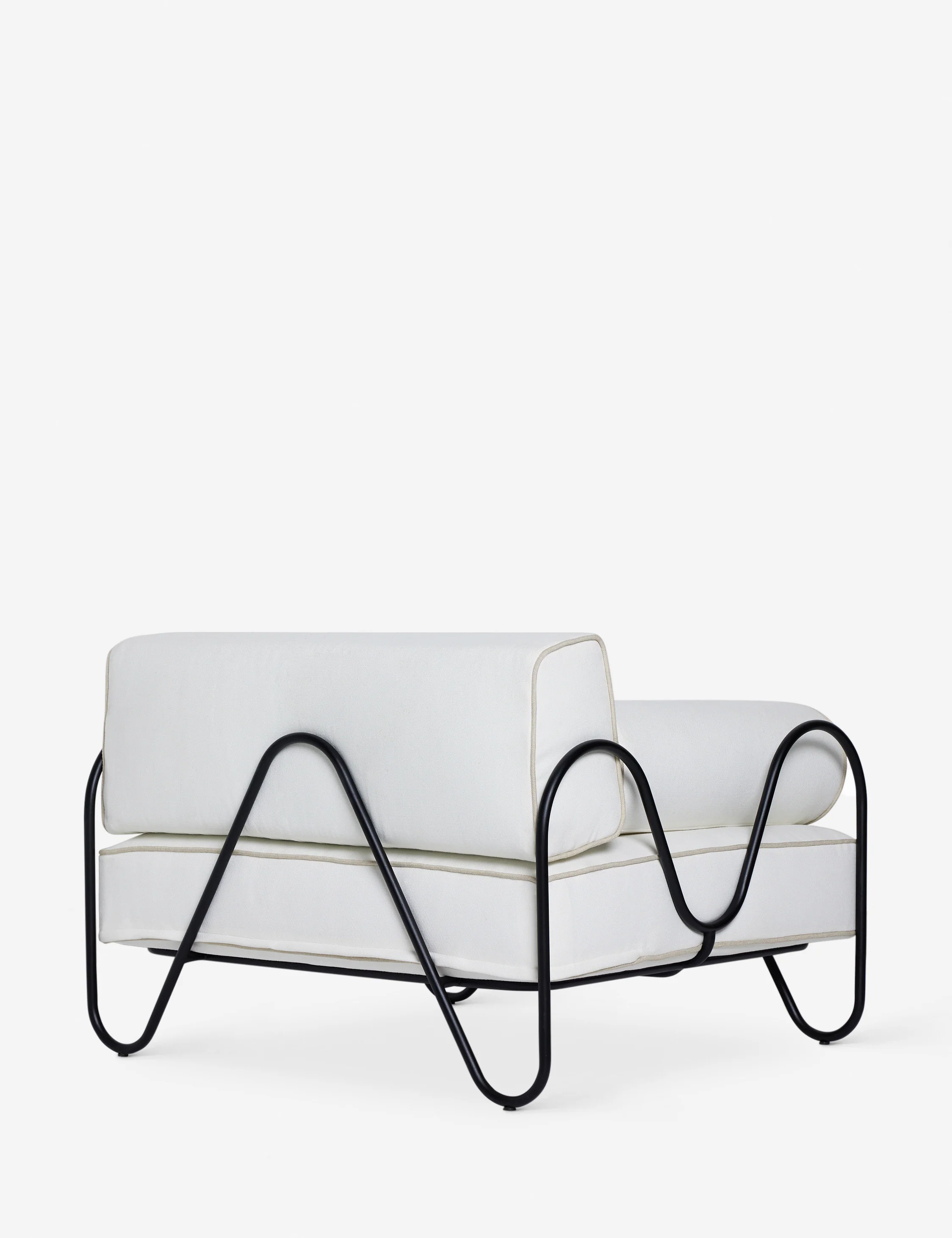 Peggy Outdoor Accent Chair, Ivory by Sarah Sherman Samuel - Image 5