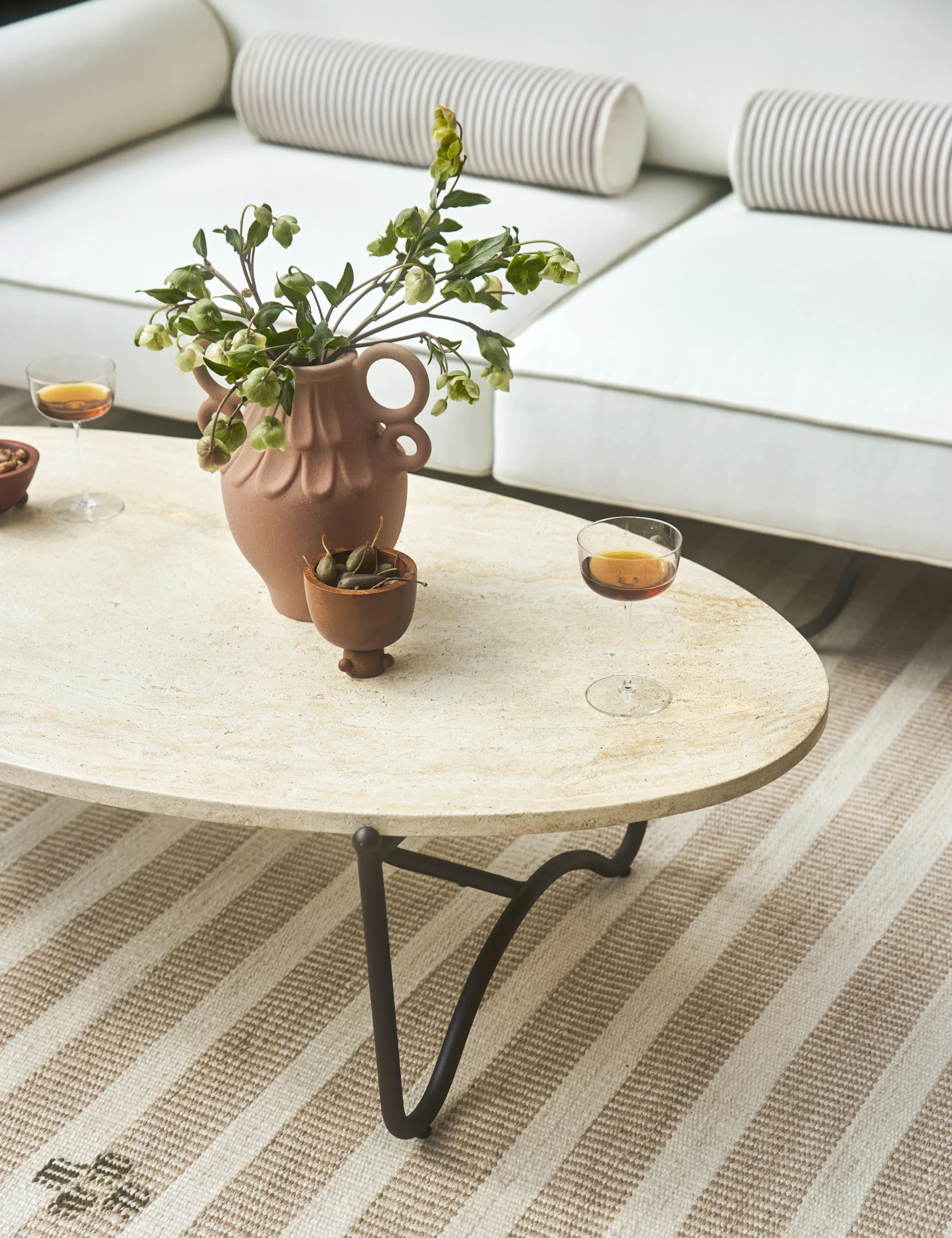 Peggy Outdoor Oval Coffee Table by Sarah Sherman Samuel - Image 3