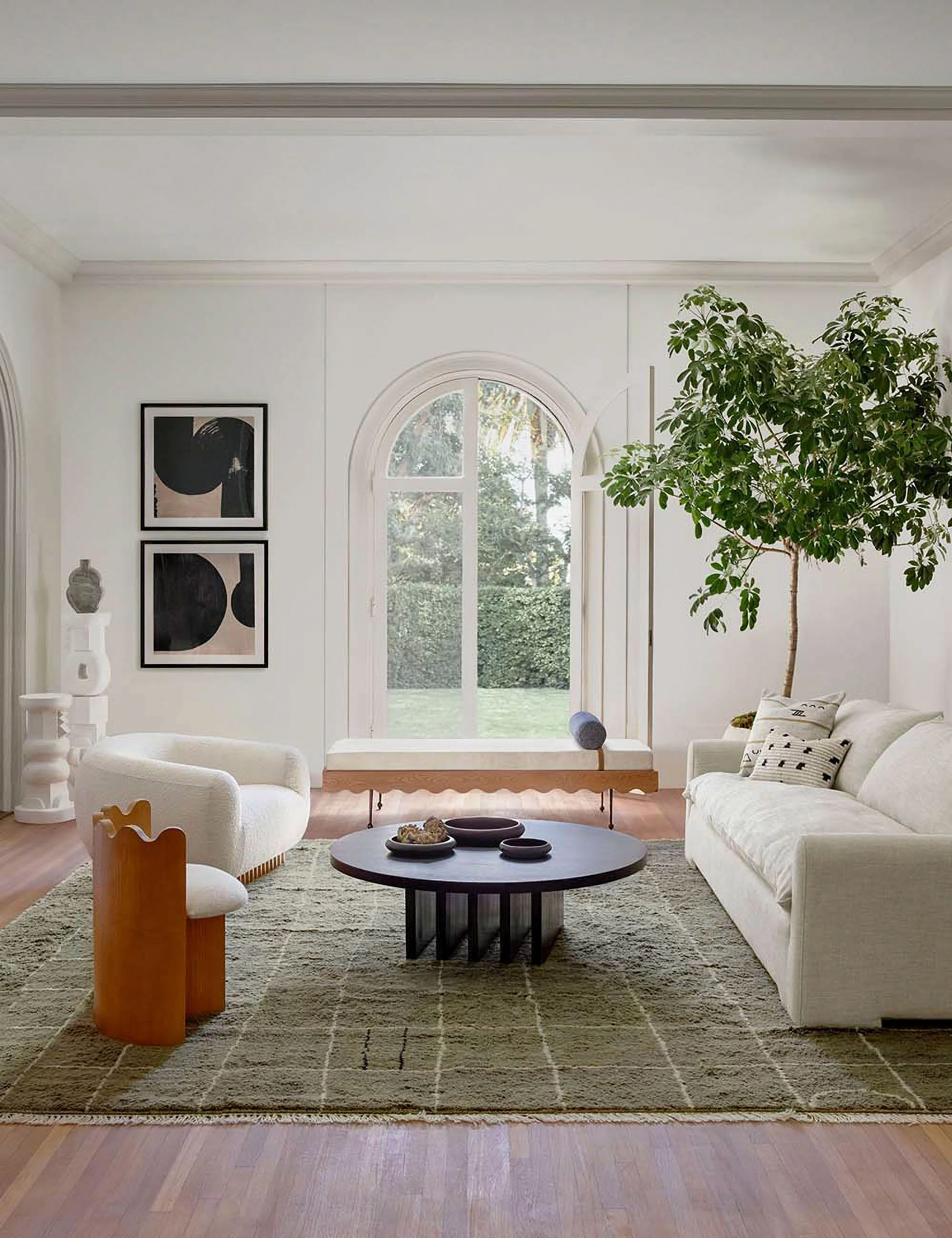 Pentwater Round Coffee Table by Sarah Sherman Samuel - Image 3