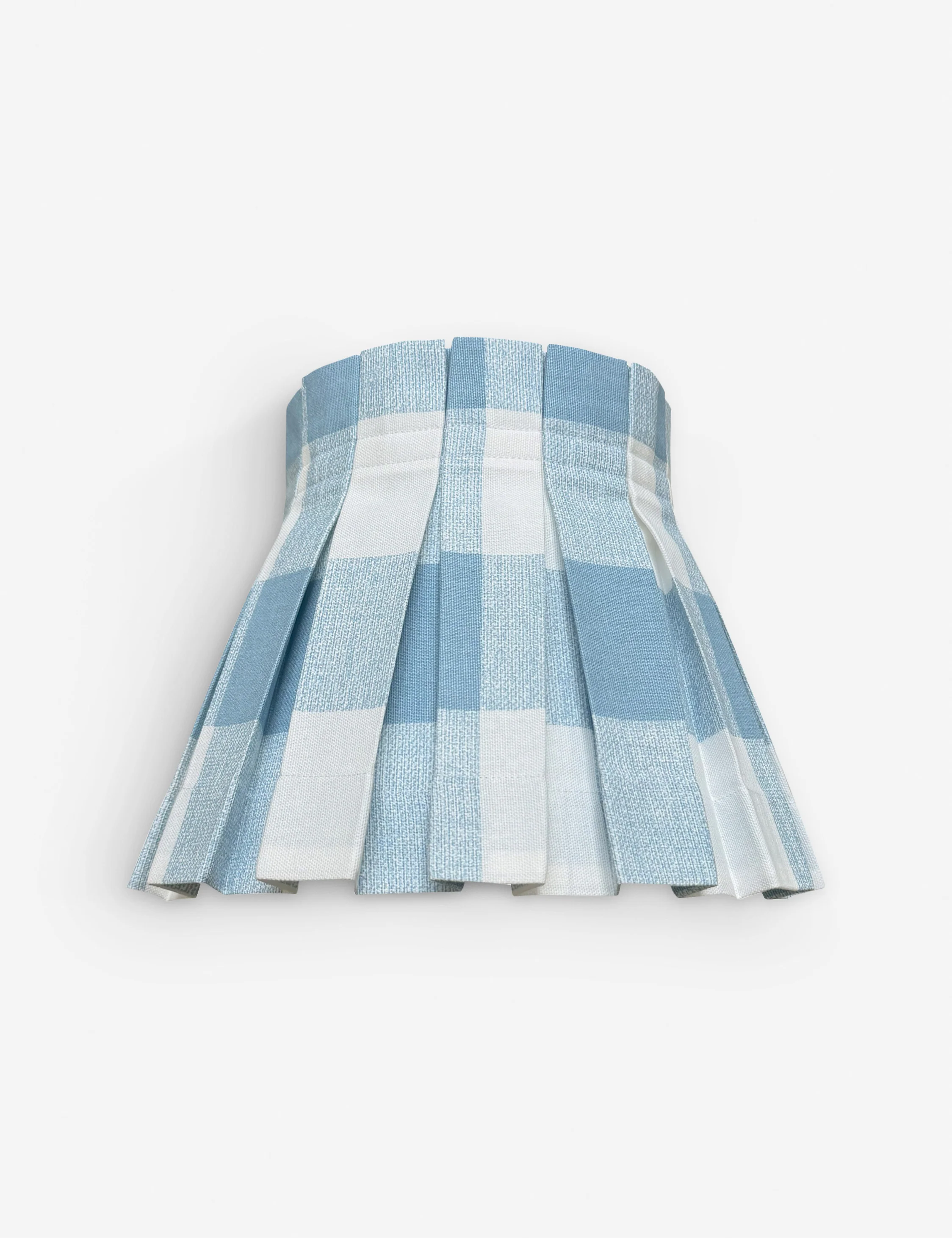 Plaid Classic Box Pleat Lampshade by Cielle Home - Image 5