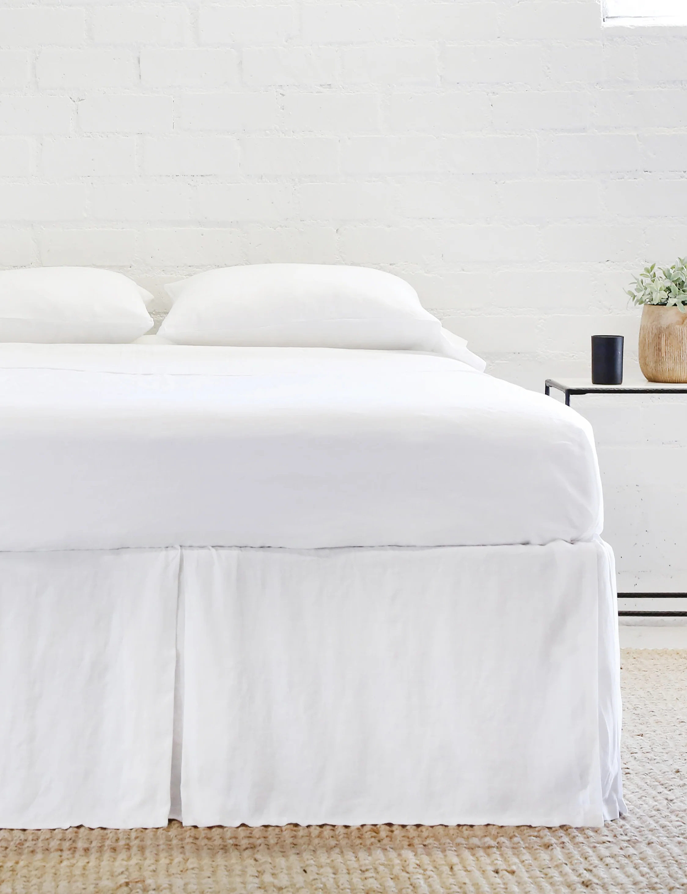 Pleated Linen Bed Skirt by Pom Pom at Home - Image 3