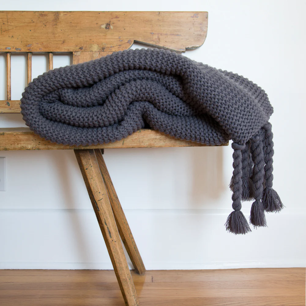 Trestles Chunky Knit Throw by Pom Pom at Home - Image 5