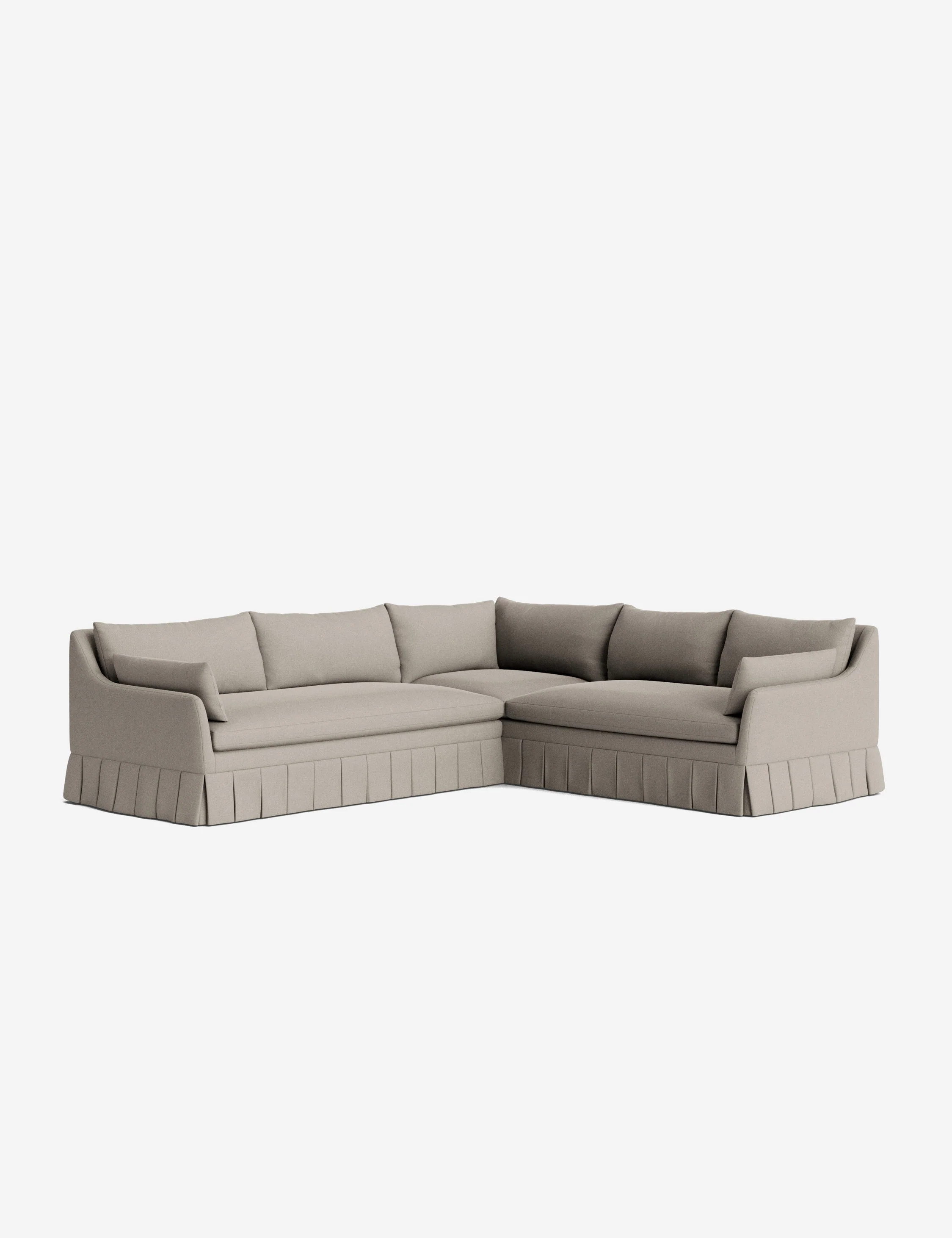 Portola Luxe Depth Pleated Corner Sectional Sofa - Image 113