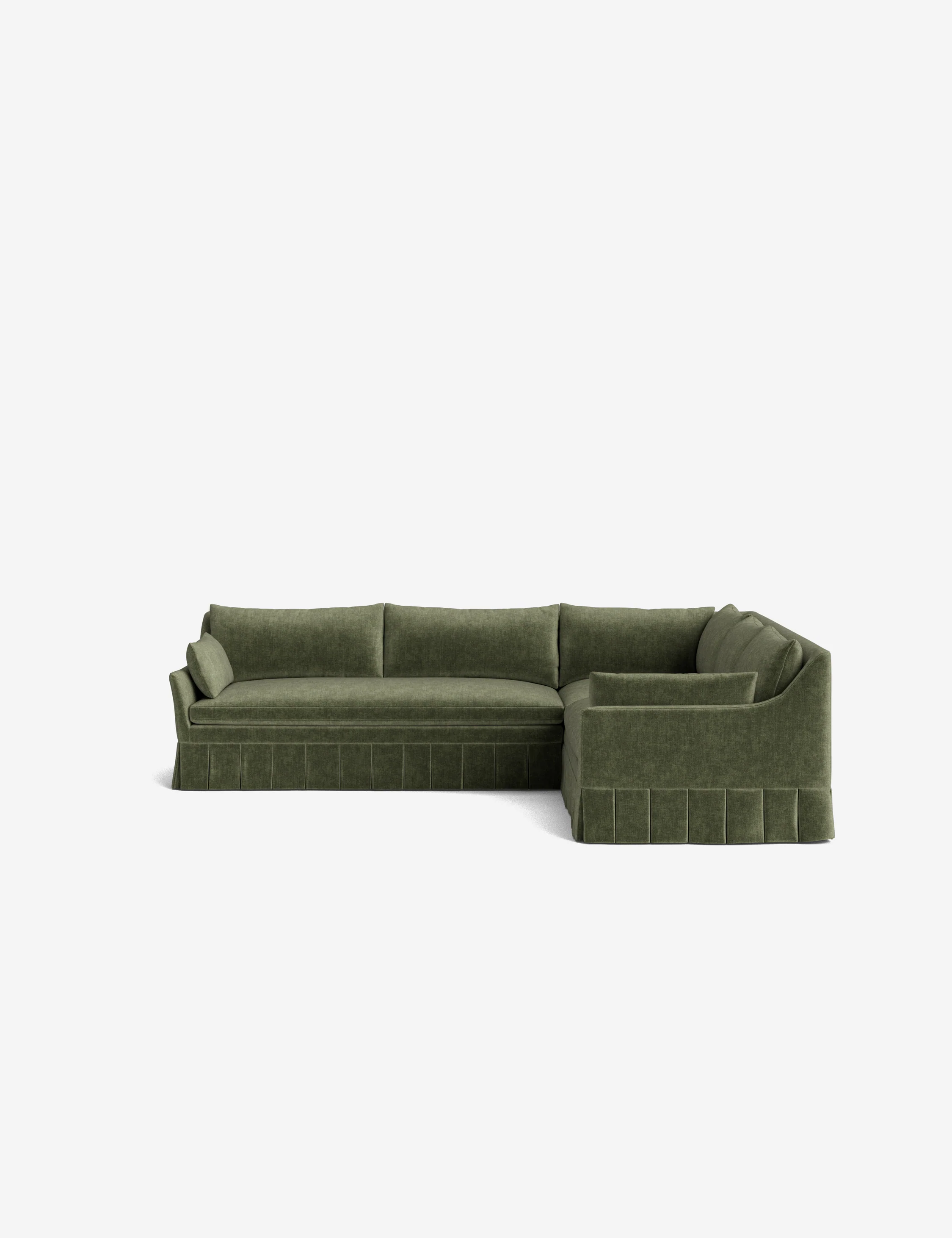 Portola Luxe Depth Pleated Corner Sectional Sofa - Image 125