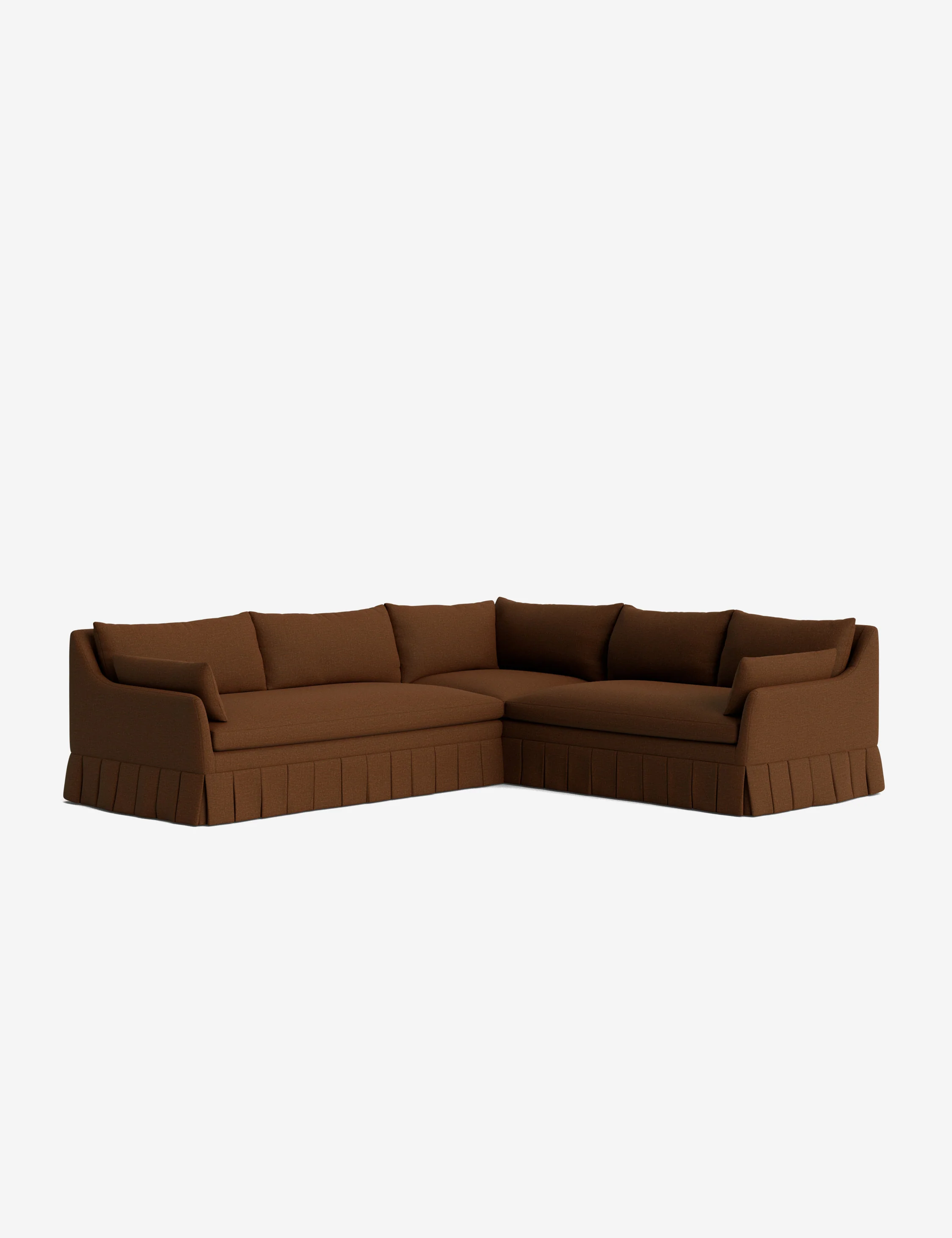 Portola Luxe Depth Pleated Corner Sectional Sofa - Image 126