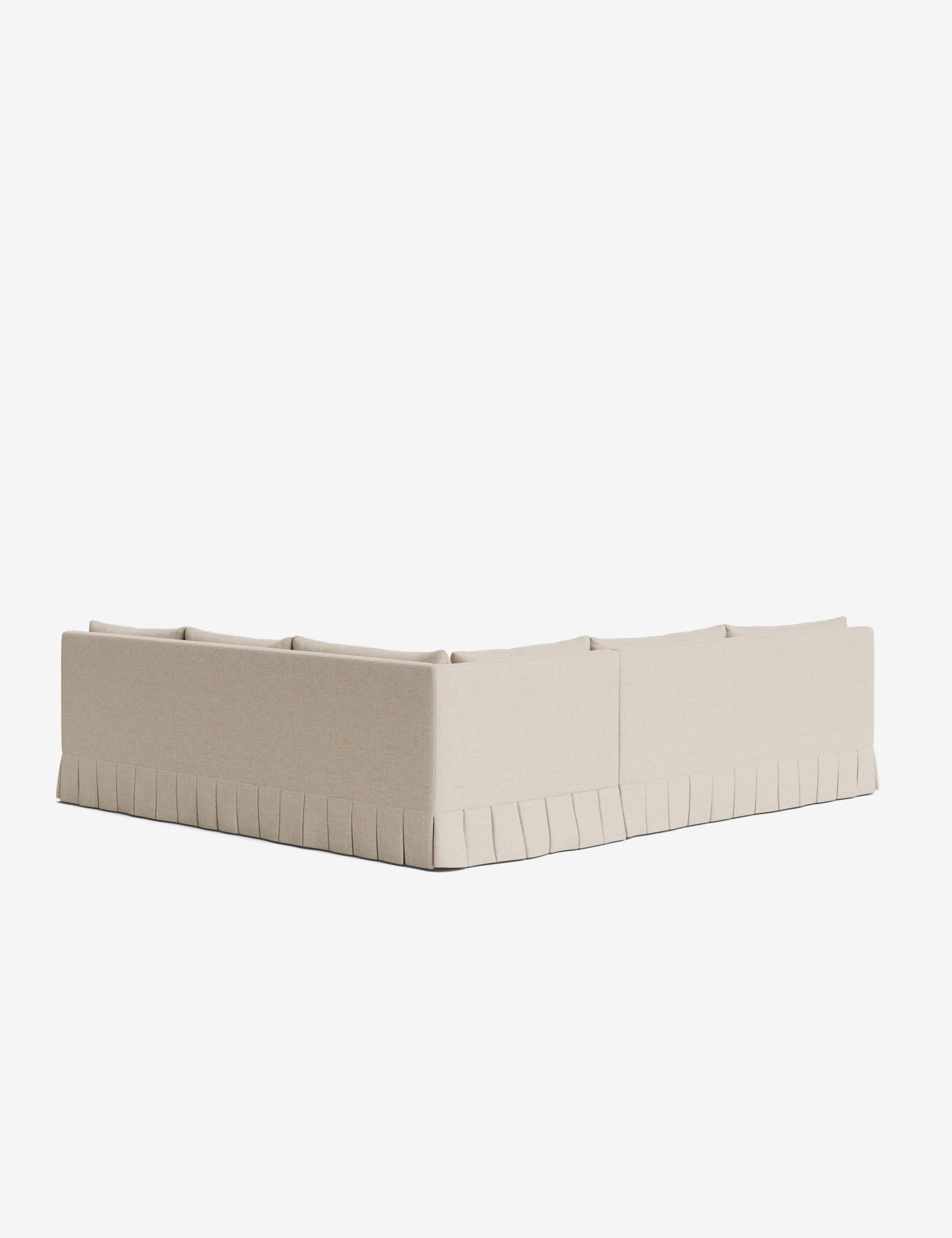 Portola Luxe Depth Pleated Corner Sectional Sofa - Image 138