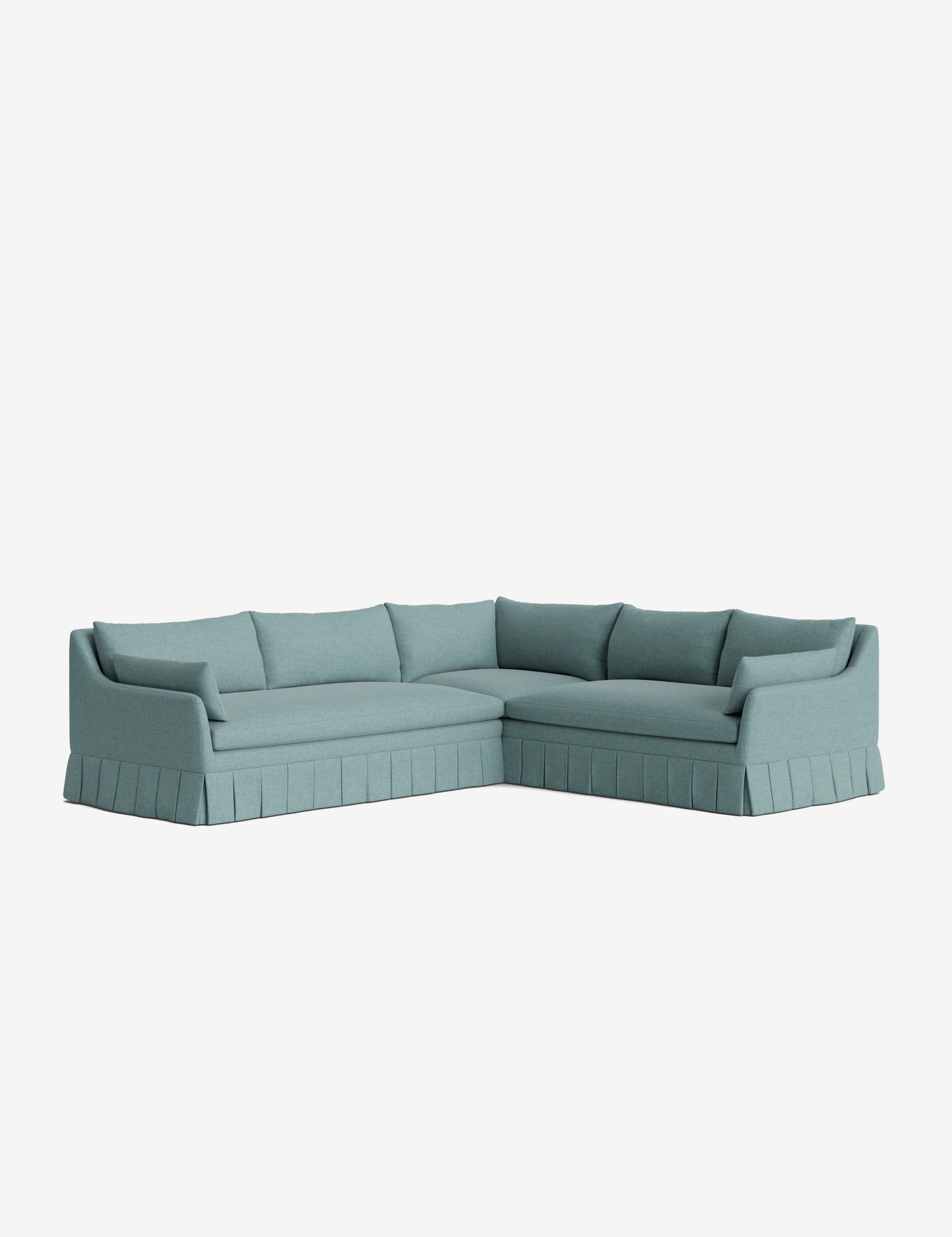 Portola Luxe Depth Pleated Corner Sectional Sofa - Image 139