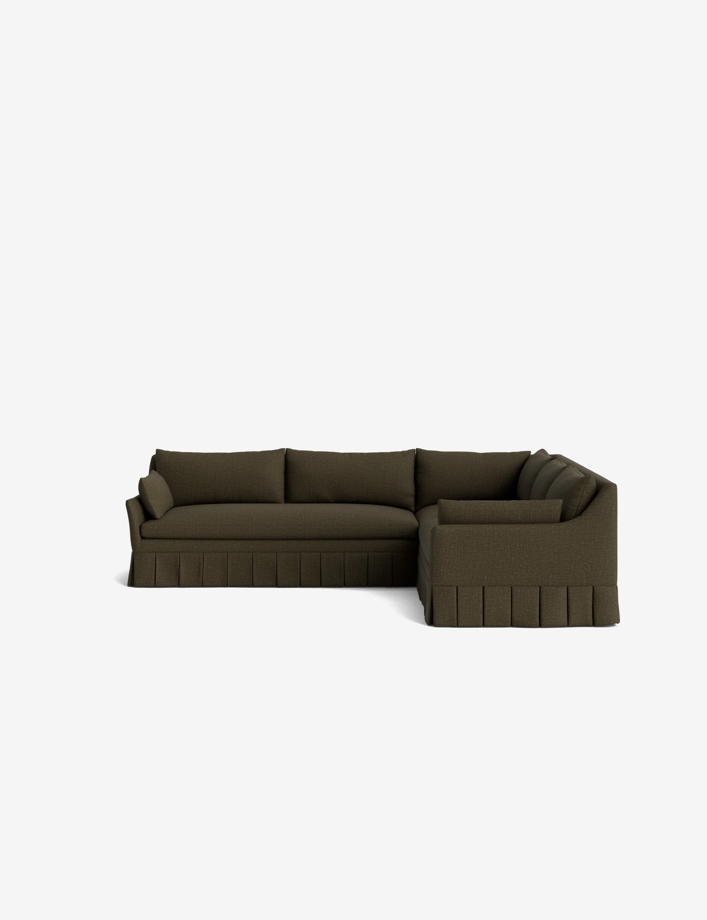Portola Luxe Depth Pleated Corner Sectional Sofa - Image 141