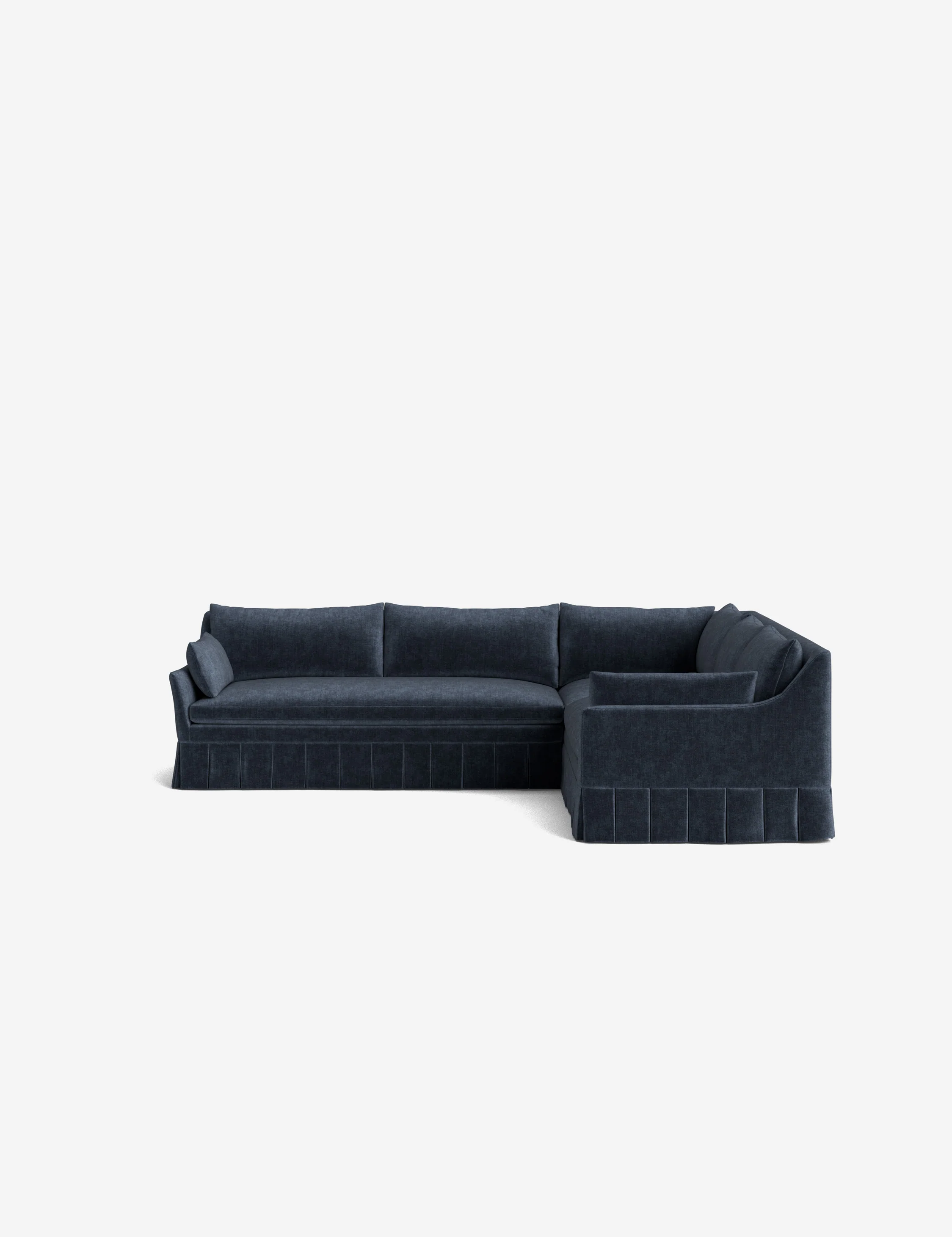 Portola Luxe Depth Pleated Corner Sectional Sofa - Image 142