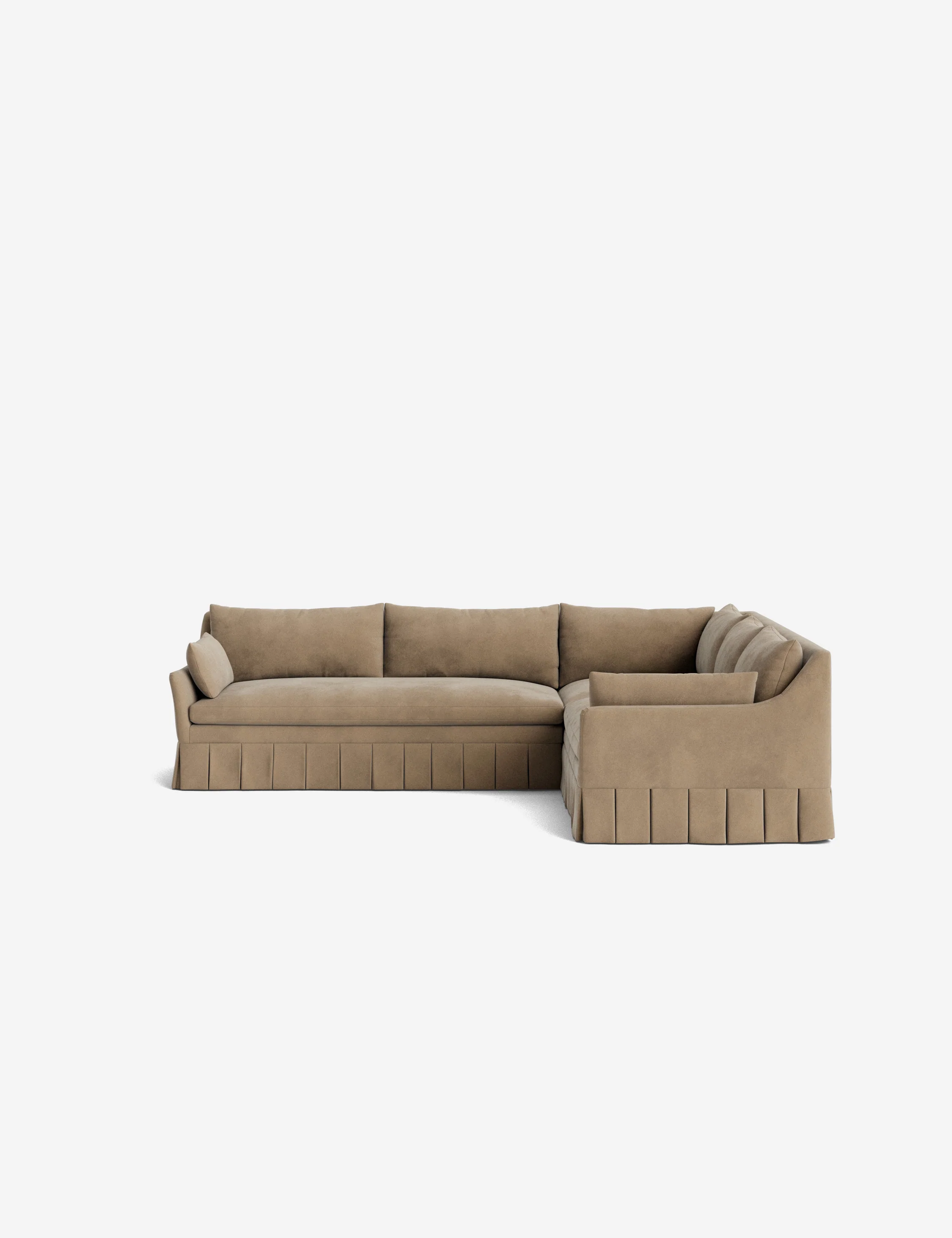 Portola Luxe Depth Pleated Corner Sectional Sofa - Image 151