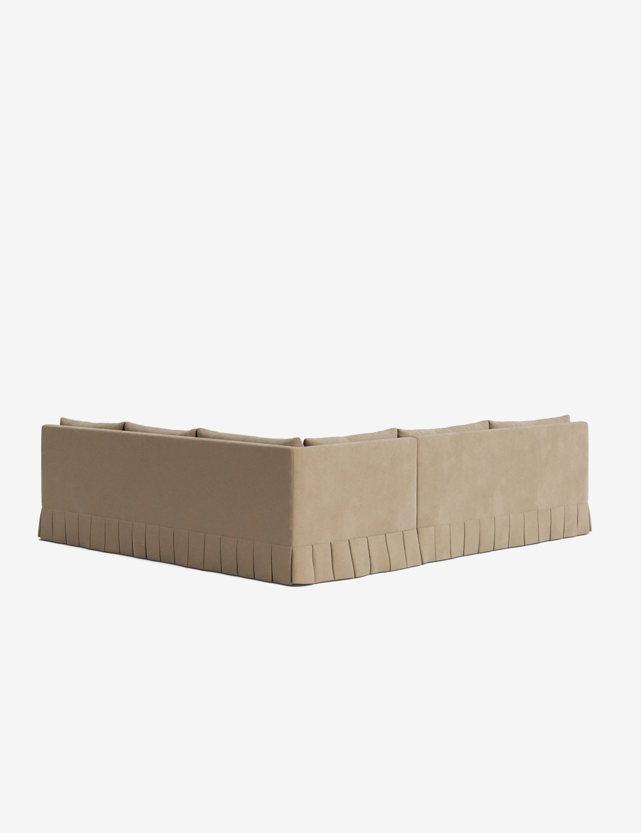 Portola Luxe Depth Pleated Corner Sectional Sofa - Image 152