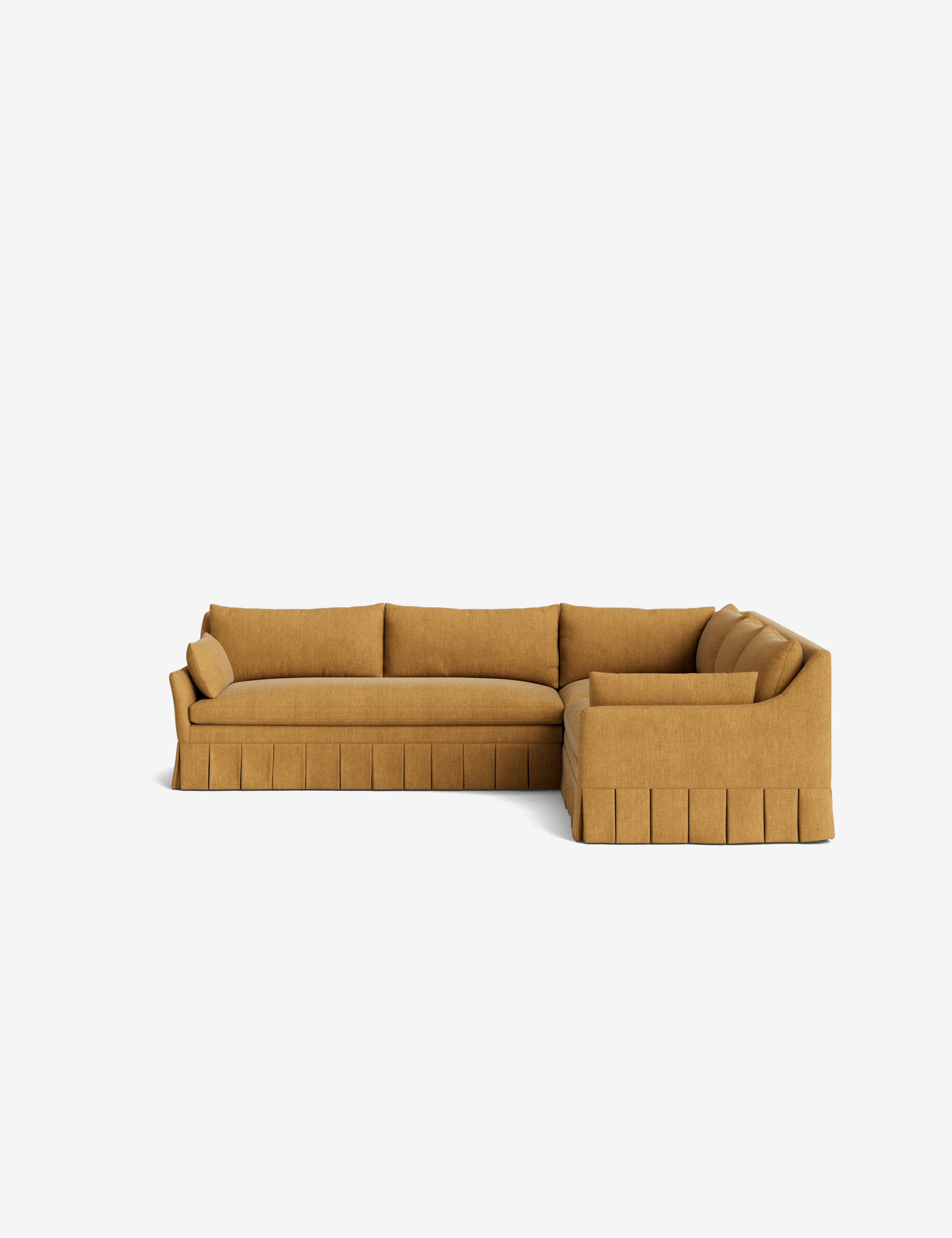 Portola Luxe Depth Pleated Corner Sectional Sofa - Image 154